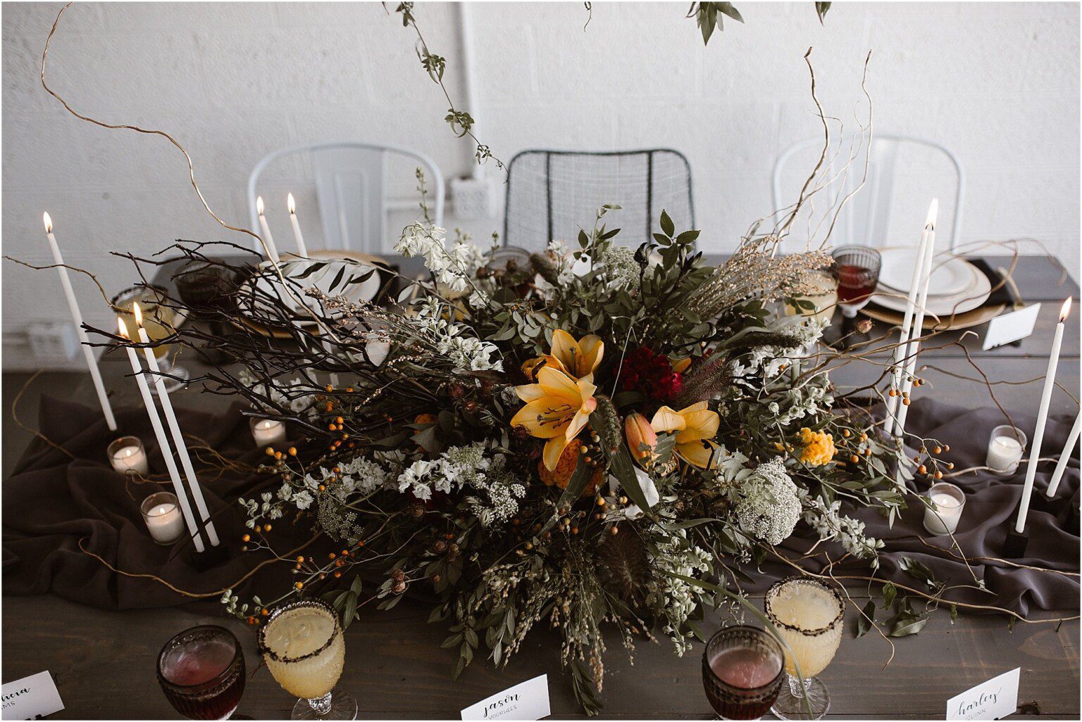 Modern Halloween Tablescape At The Hive Knoxville