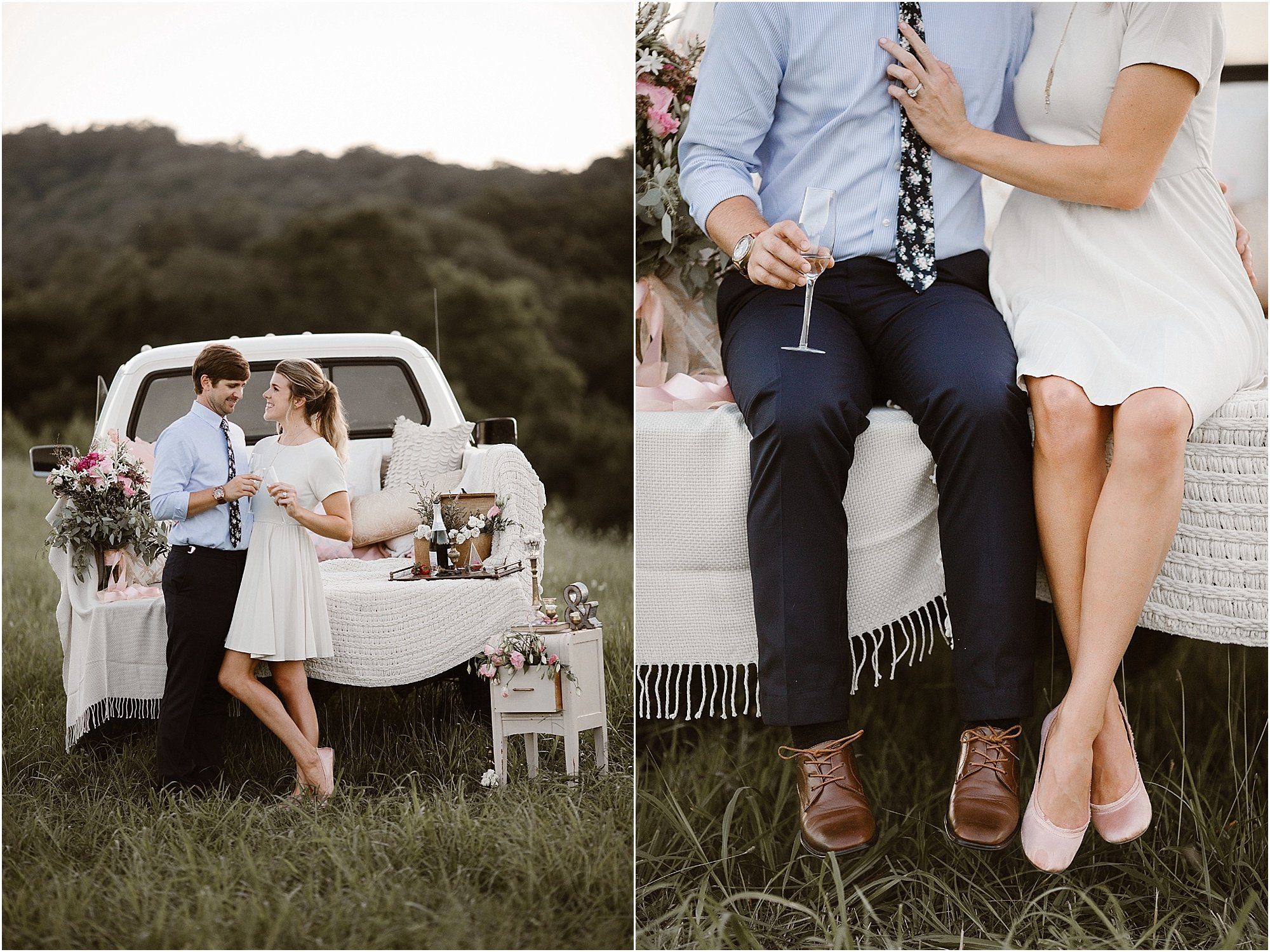 Vintage Truck Vow Renewal Photography in Knoxville 