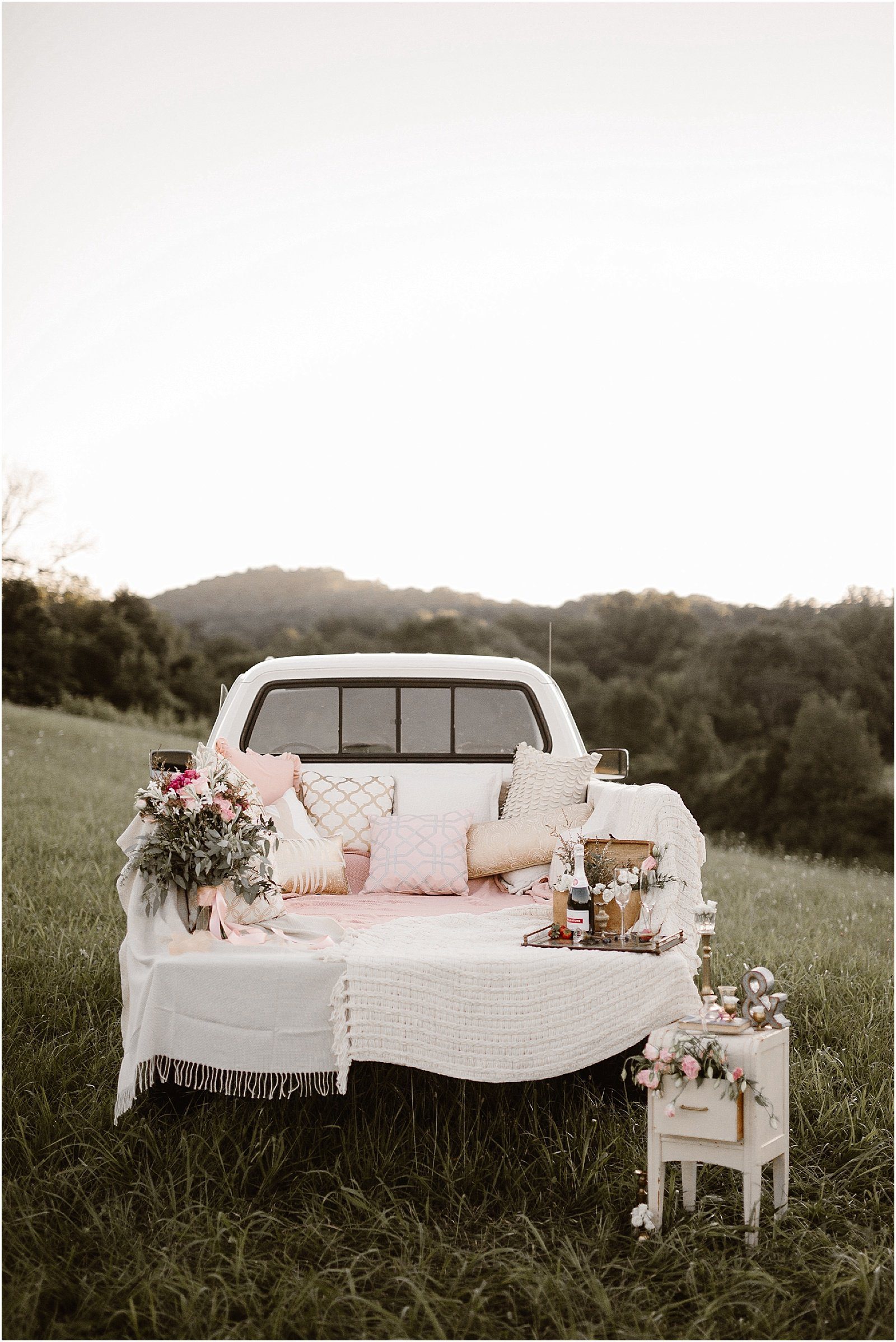 Vintage Truck Vow Renewal in Knoxville 