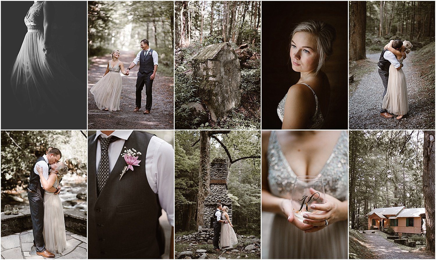 Spence Cabin Elopement in The Great Smoky Mountain National Park