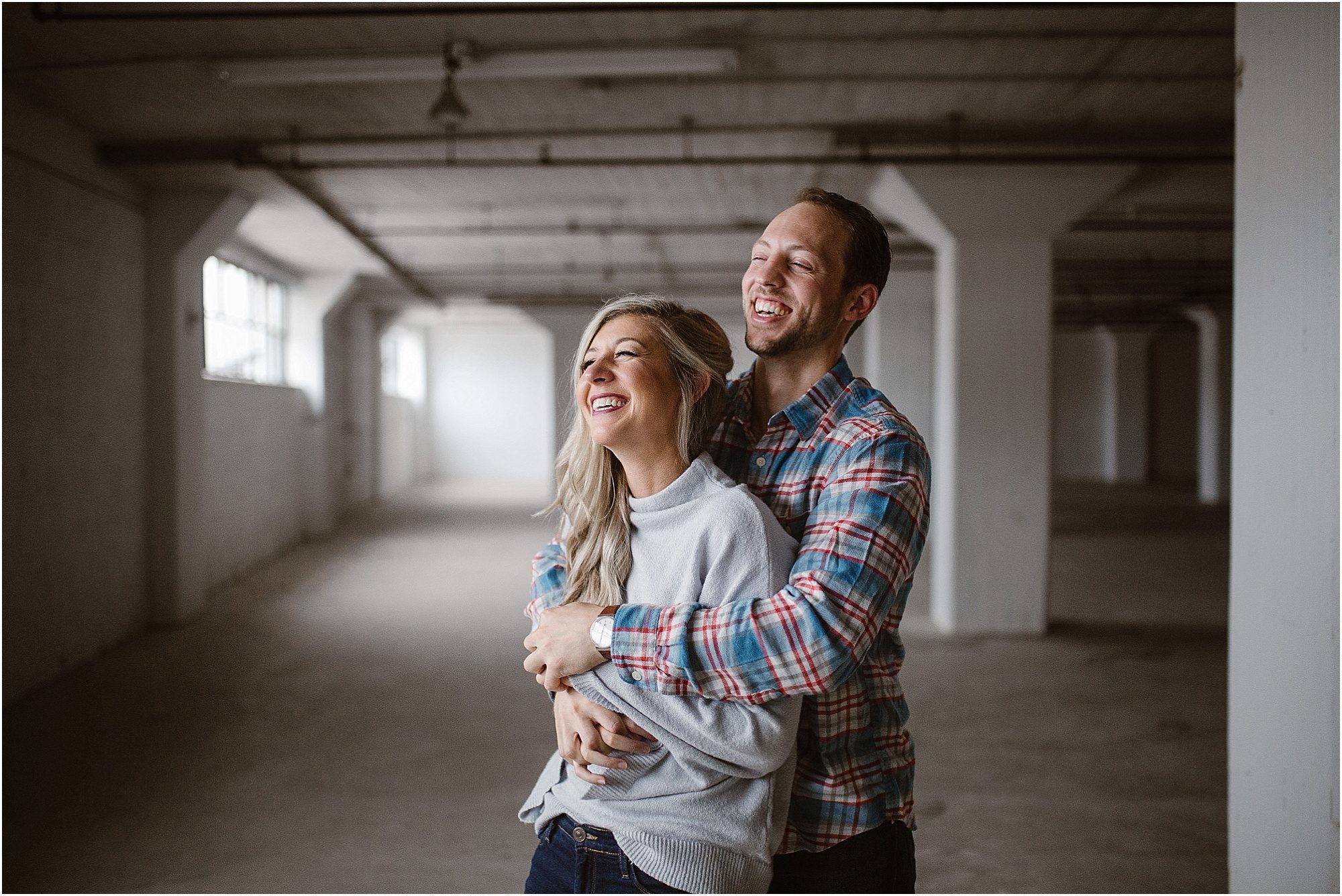 Industrial Engagement Photos Knoxville | Photographed by Erin Morrison Photography | https://erinmorrisonphotography.com/rainy-day-industrial-engagement-photos-knoxville/