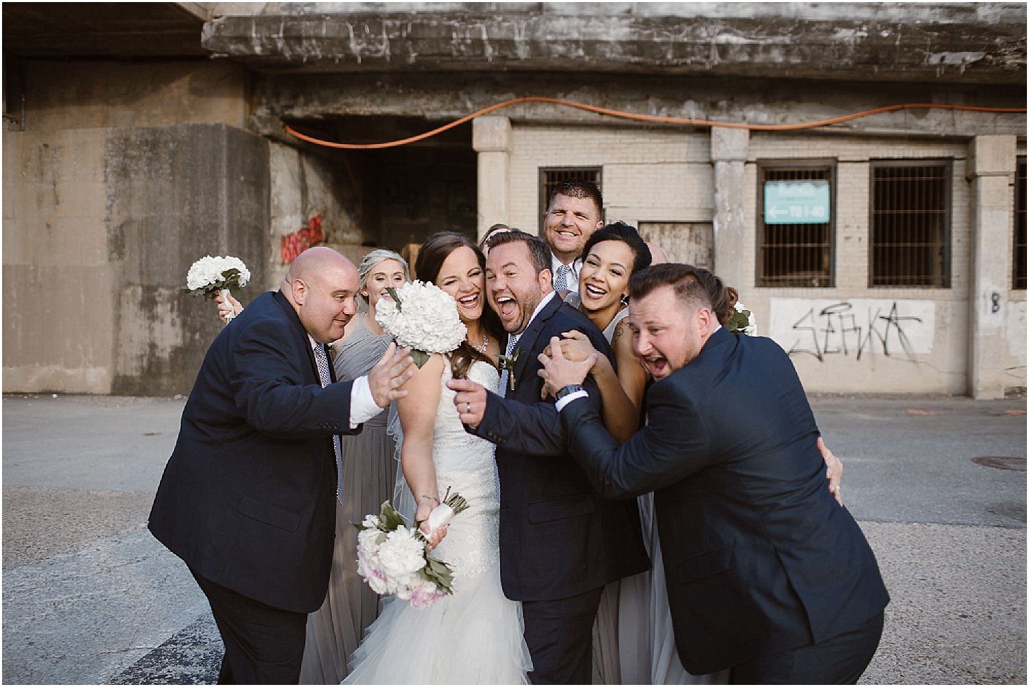 Bridal Party Photos in Downtown Knoxville
