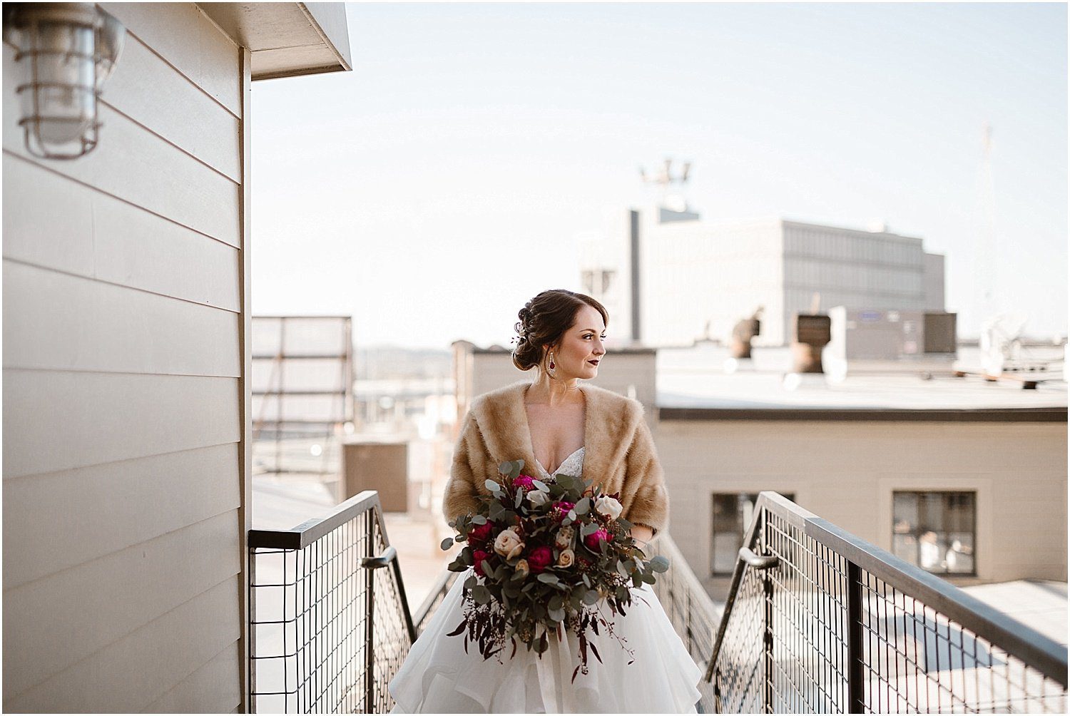 Winter Bridal Photo at The Standard Knoxville