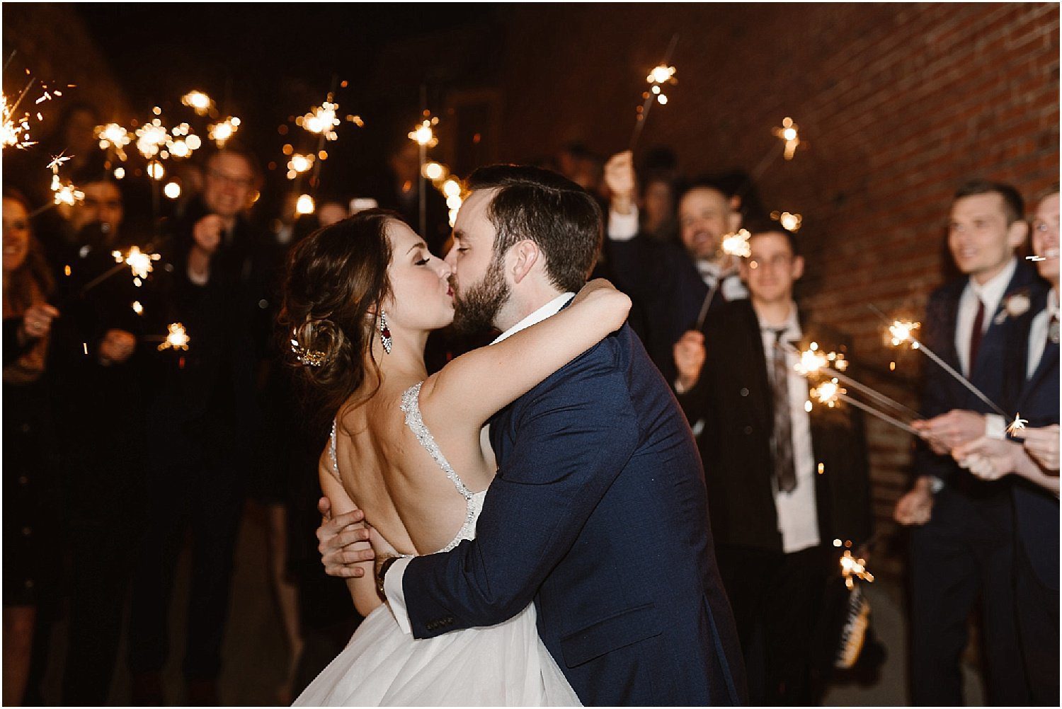Sparkler Exit Photos at The Standard Knoxville by Erin Morrison Photography