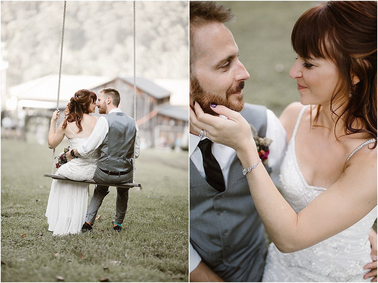 Couple Photos on Wedding Day at The Barn at Chestnut Springs