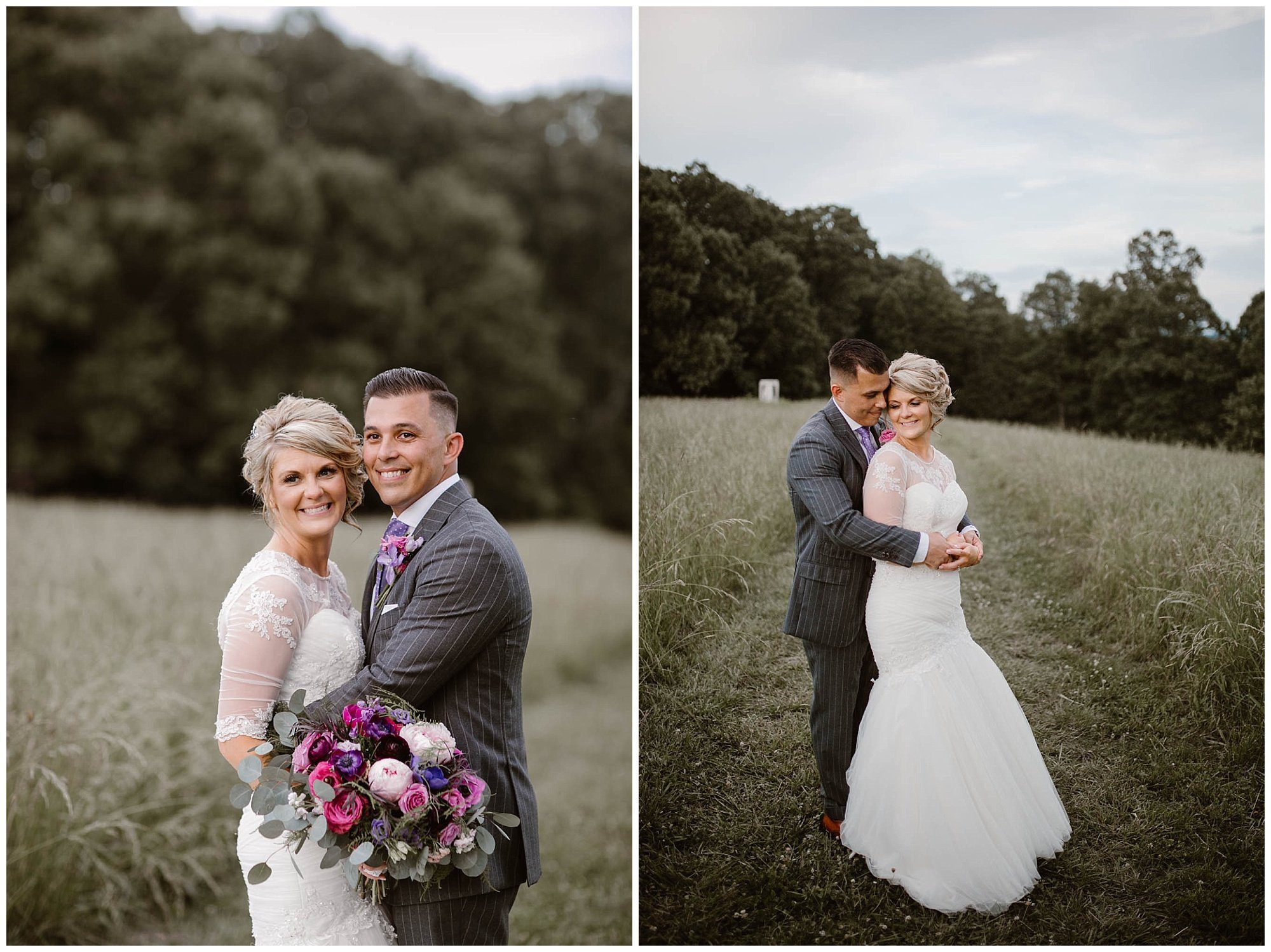 Bride and groom photos at Heartland Meadows