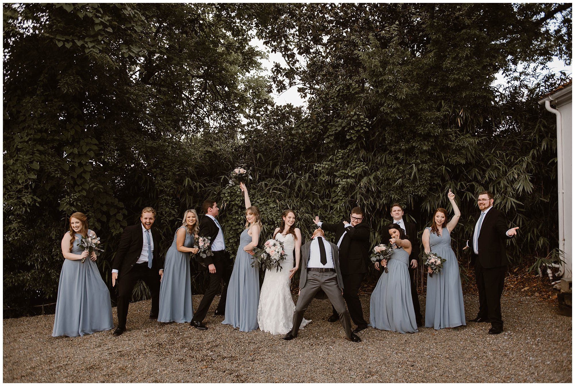 Bridal Party Photos at Crescent Bend House Knoxville
