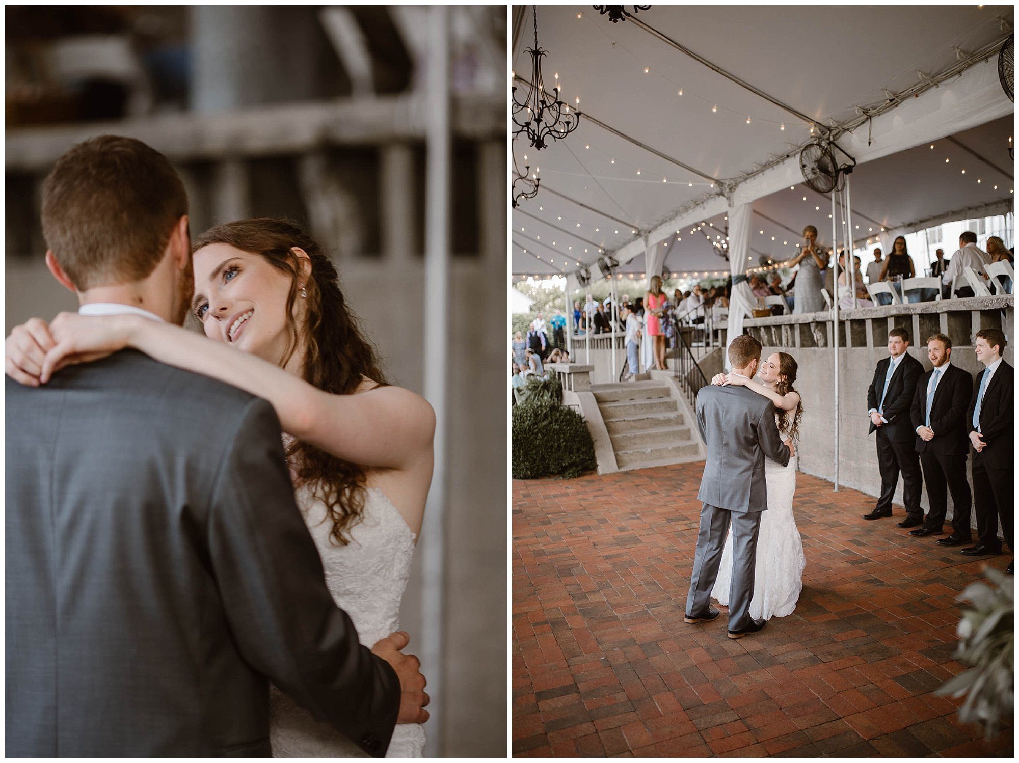 Bride and Groom First Dance at Crescent Bend House Wedding Knoxville