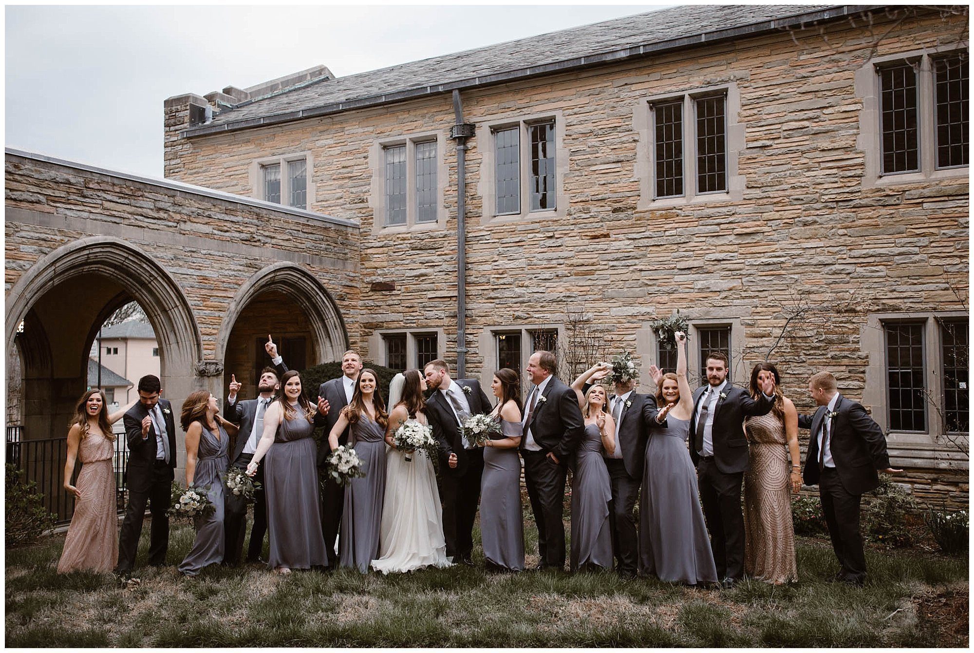 Bridal Party Photos at Church Street Wedding in Knoxville
