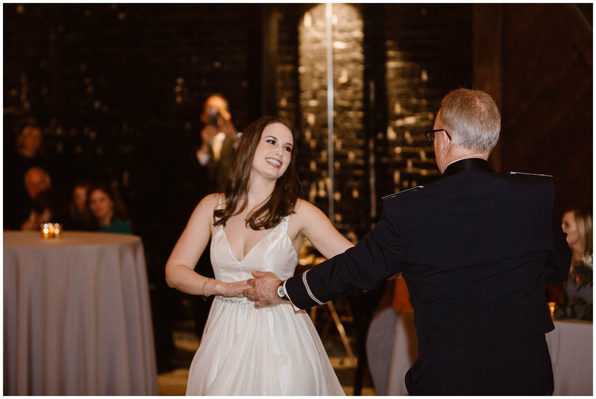 First dance between bride and groom at Jackson Terminal Wedding