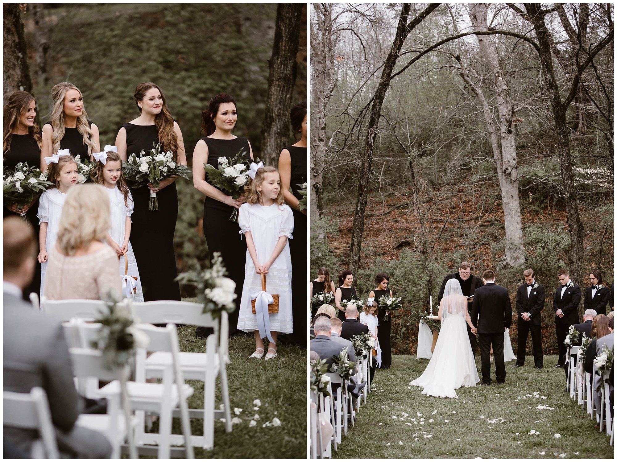 Wedding ceremony photos at Dara's Garden Wedding