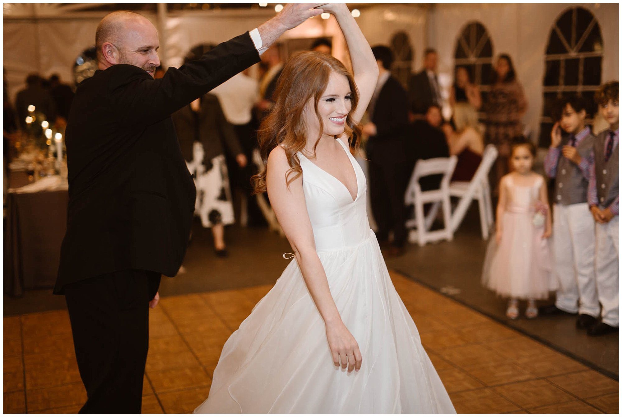 Bride and father first dance photos