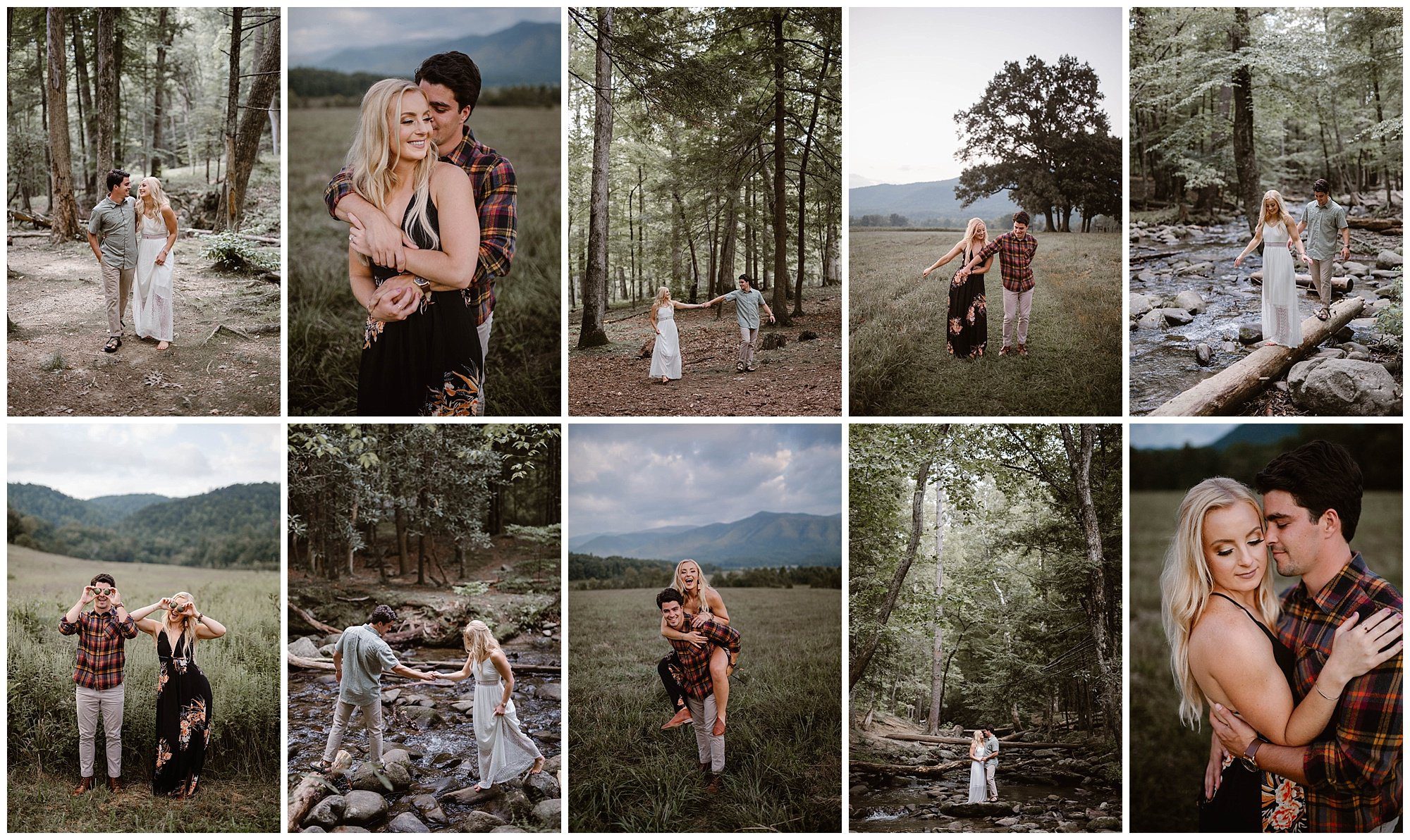 Adventure Engagement Session in Cades Cove