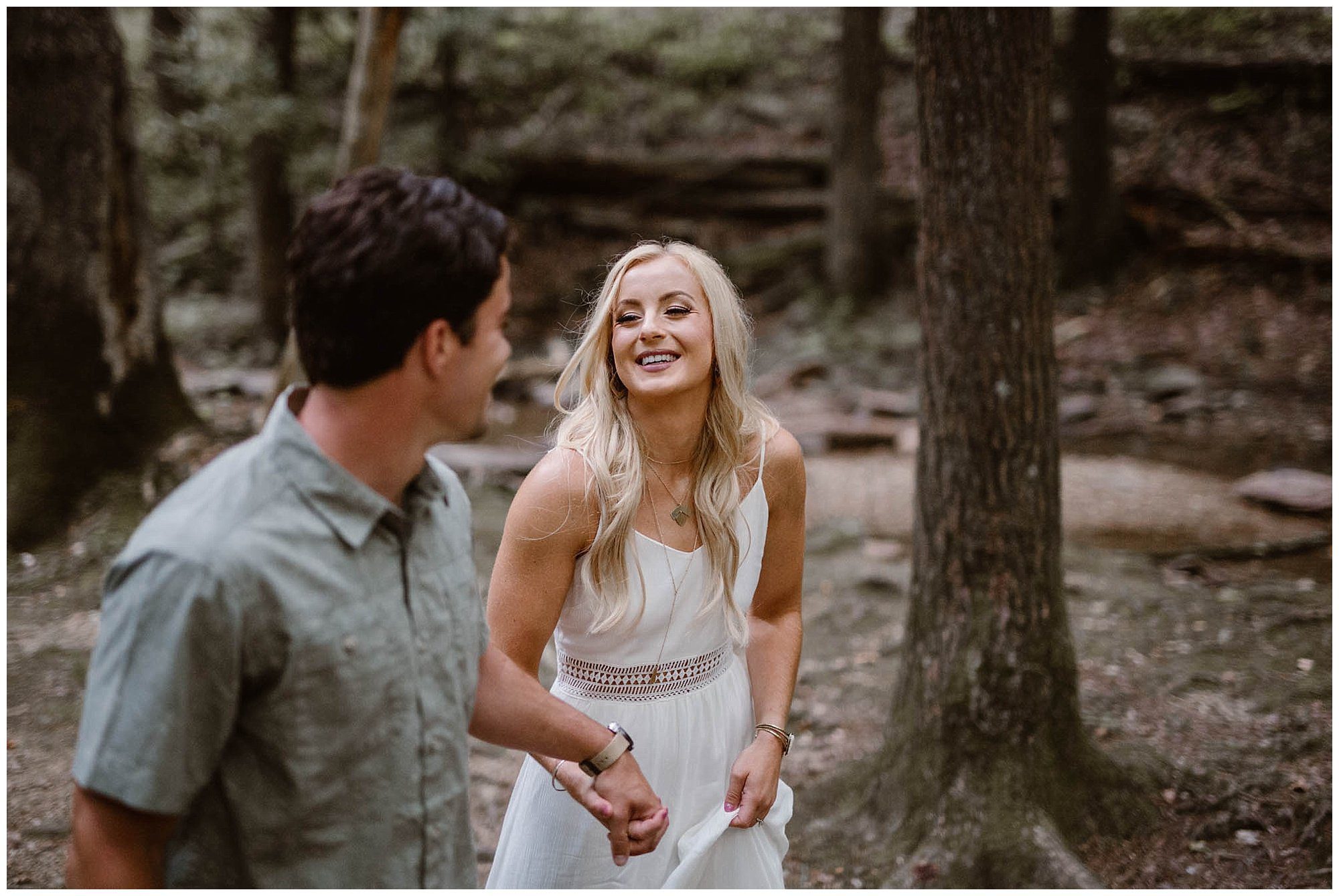 Great Smoky Mountains Engagement Photos in Cades Cove