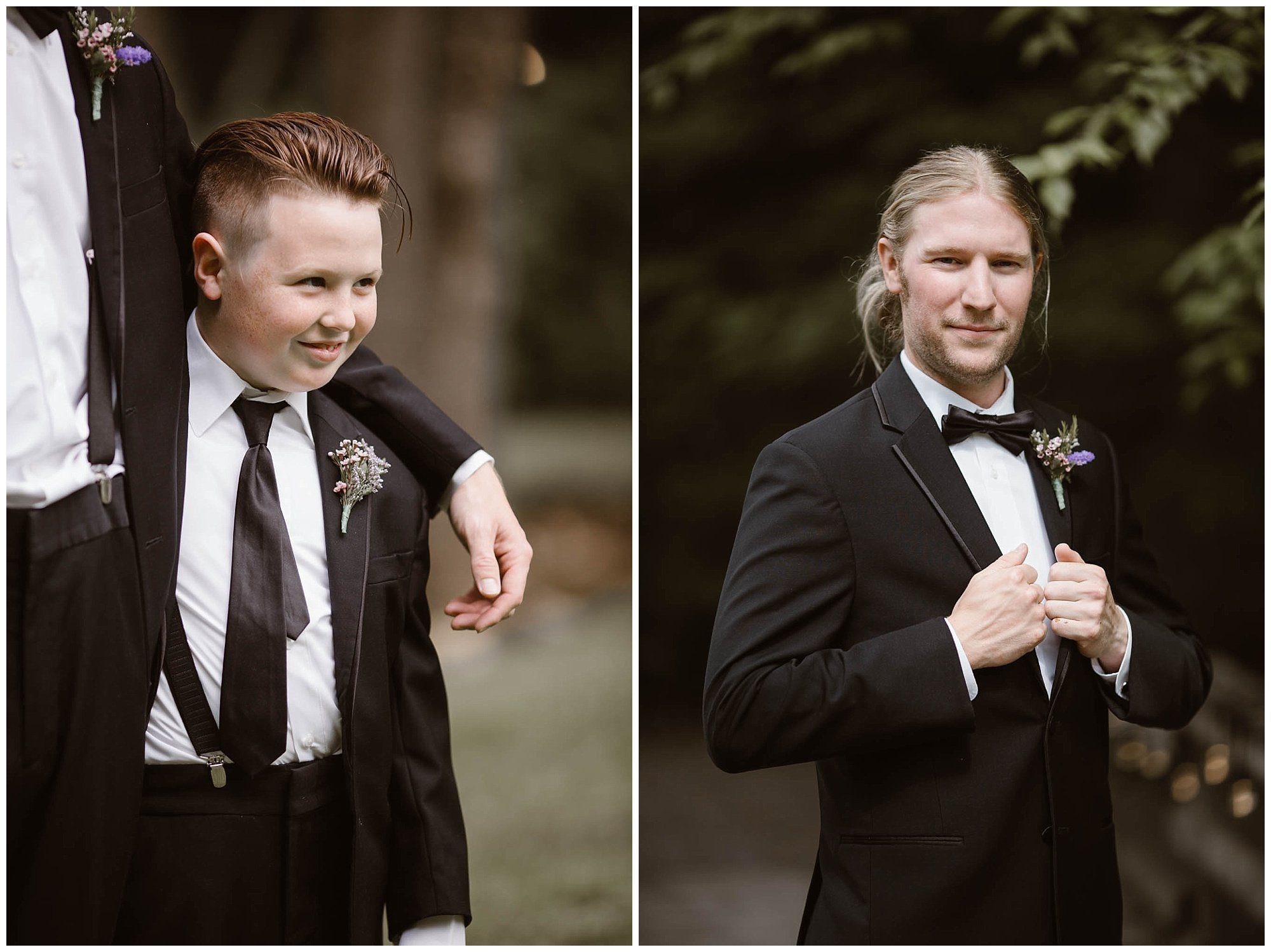 groom and ring bearer at The Lily Barn