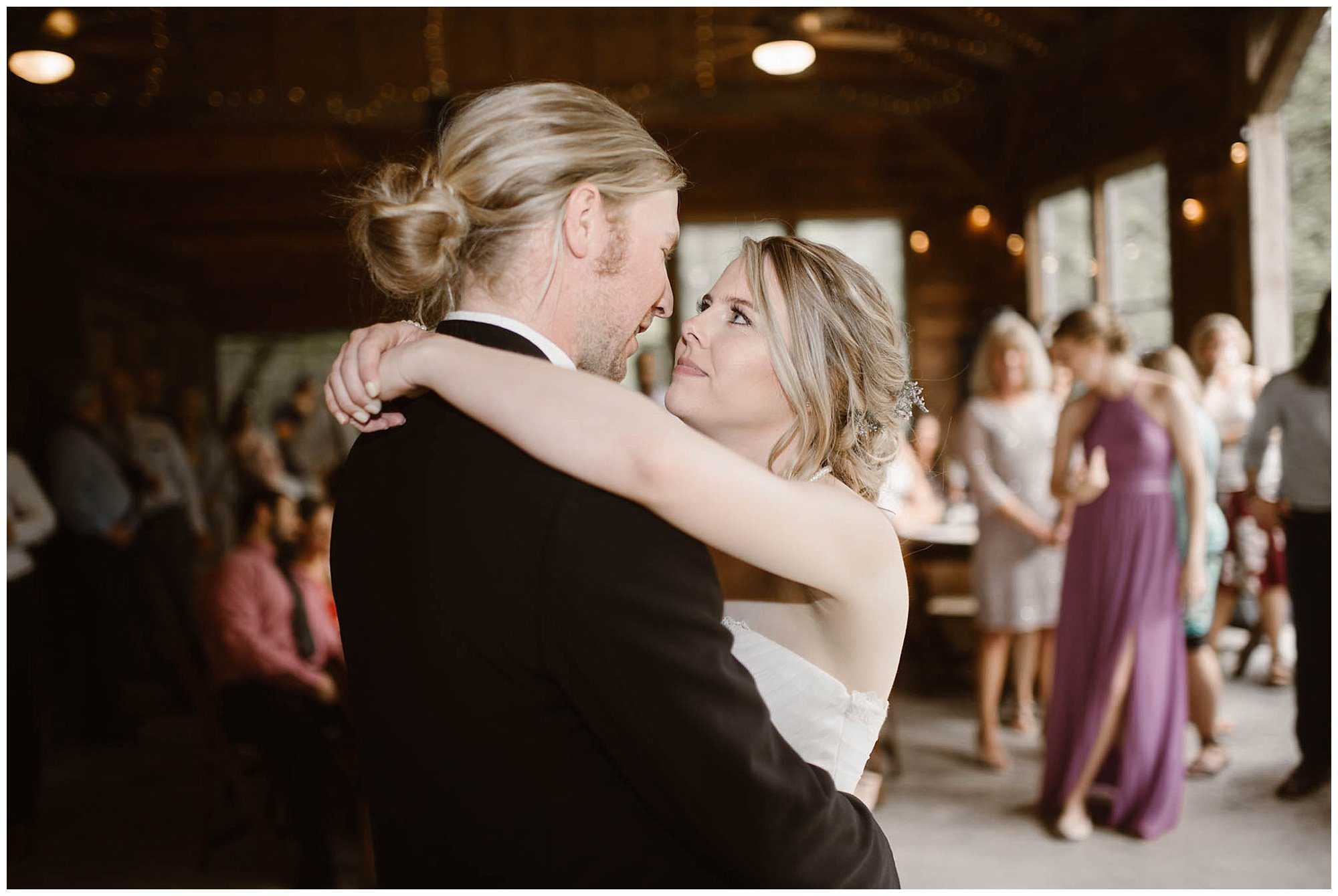 Bride and Groom First Dance at The Lily Barn Wedding