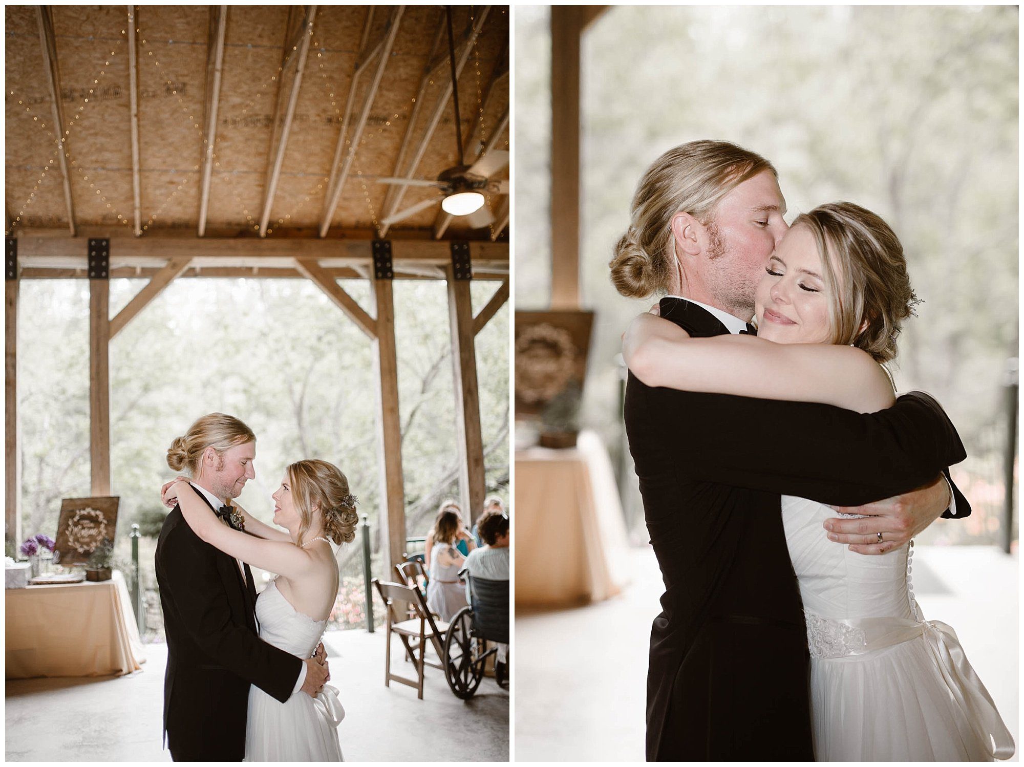Bride and groom dance at The Lily Barn