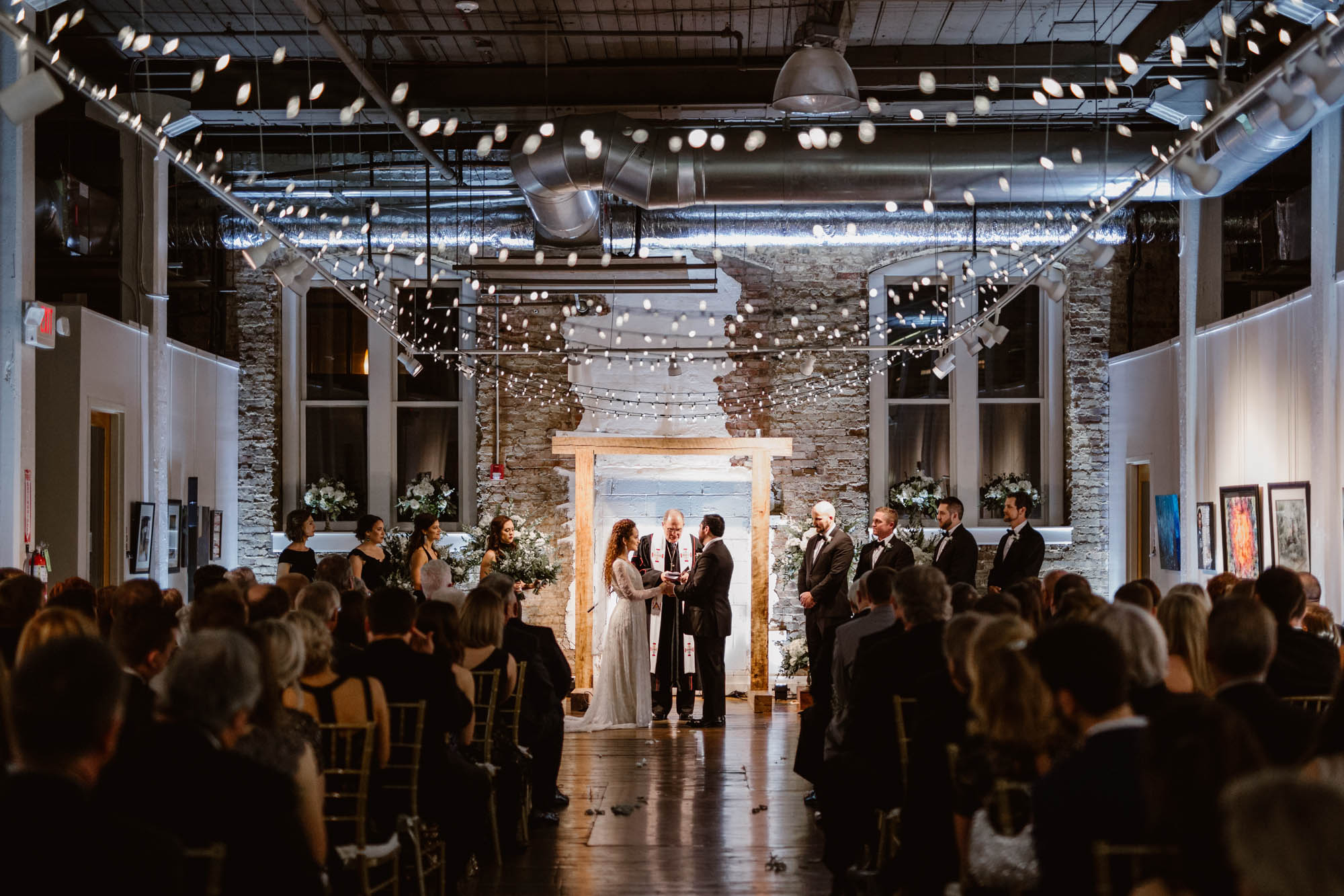 wedding ceremony at The Emporium Arts Center in Knoxville