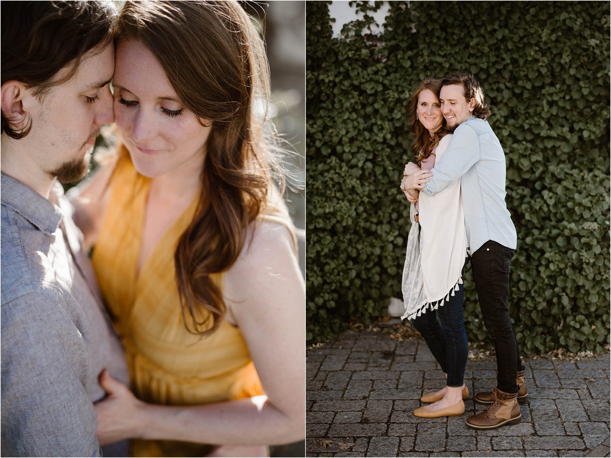 engagement session at Hunter Valley Farm in Knoxville