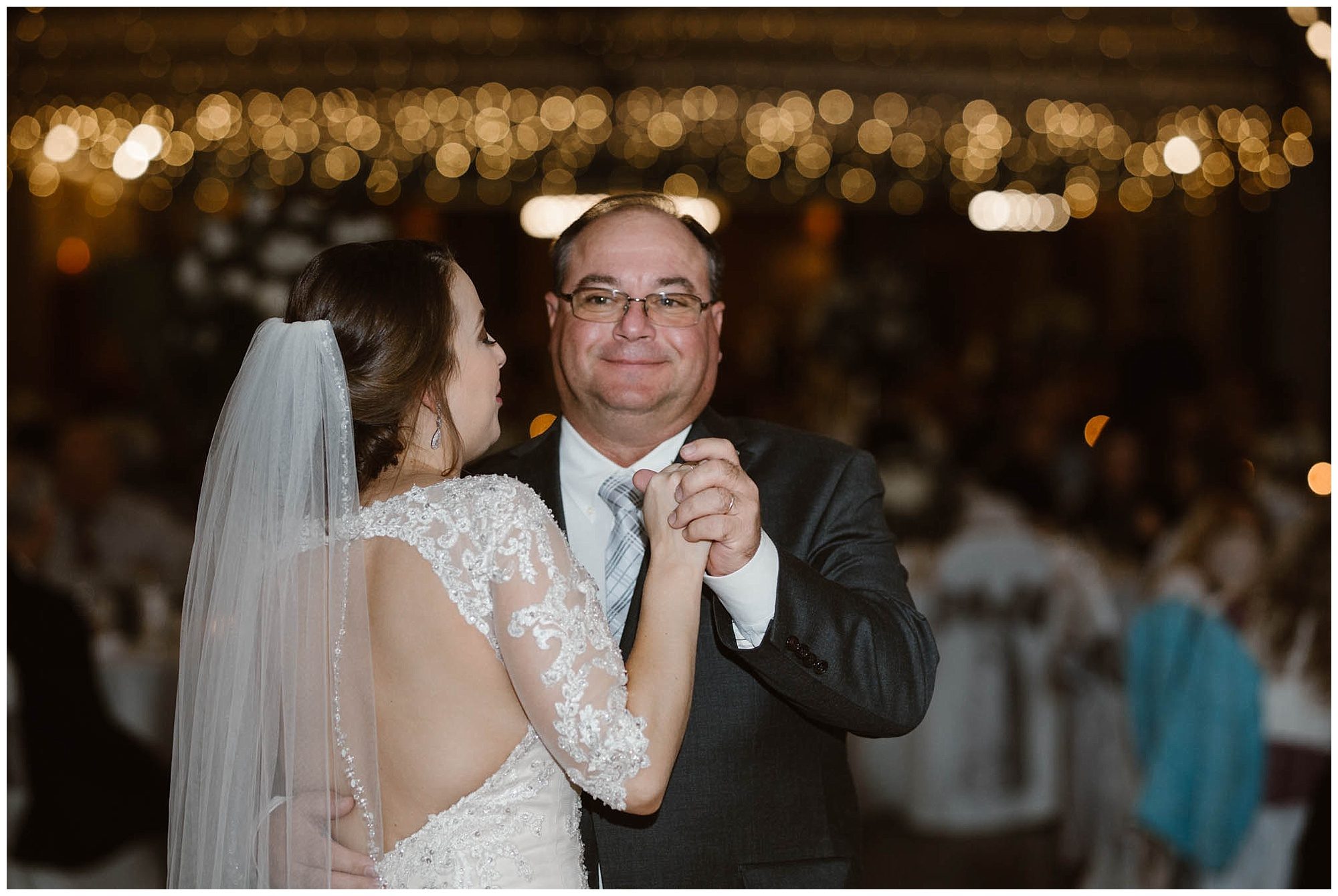 bride dancing with father on wedding day at The Foundry