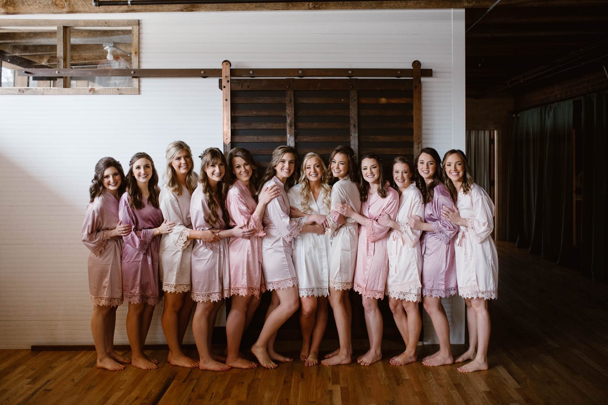 Robe Photos on Wedding Day with Bride and Bridesmaids