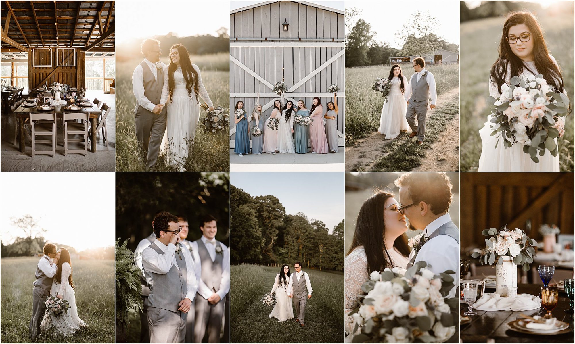SUn-Kissed Rustic Glam Wedding at Heartland Meadows Knoxville