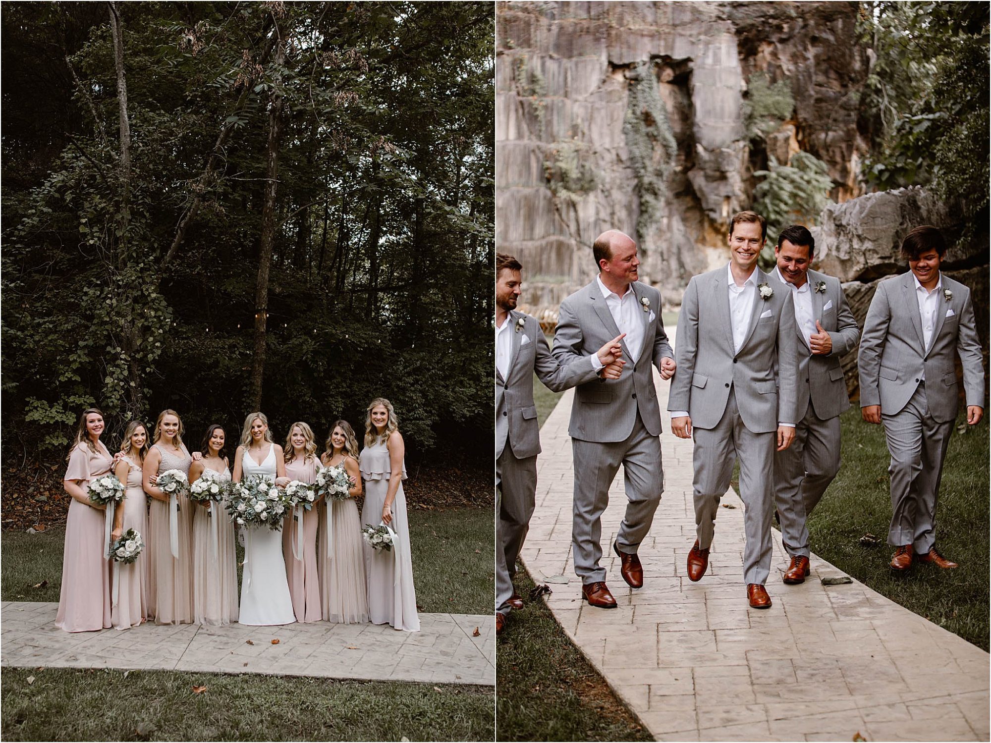 bridal party photos at The Quarry Knoxville