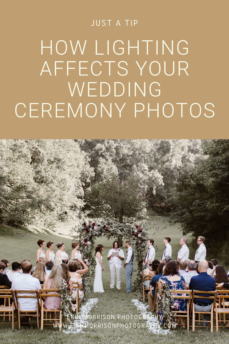 How Lighting Affects Your Wedding Ceremony Photos