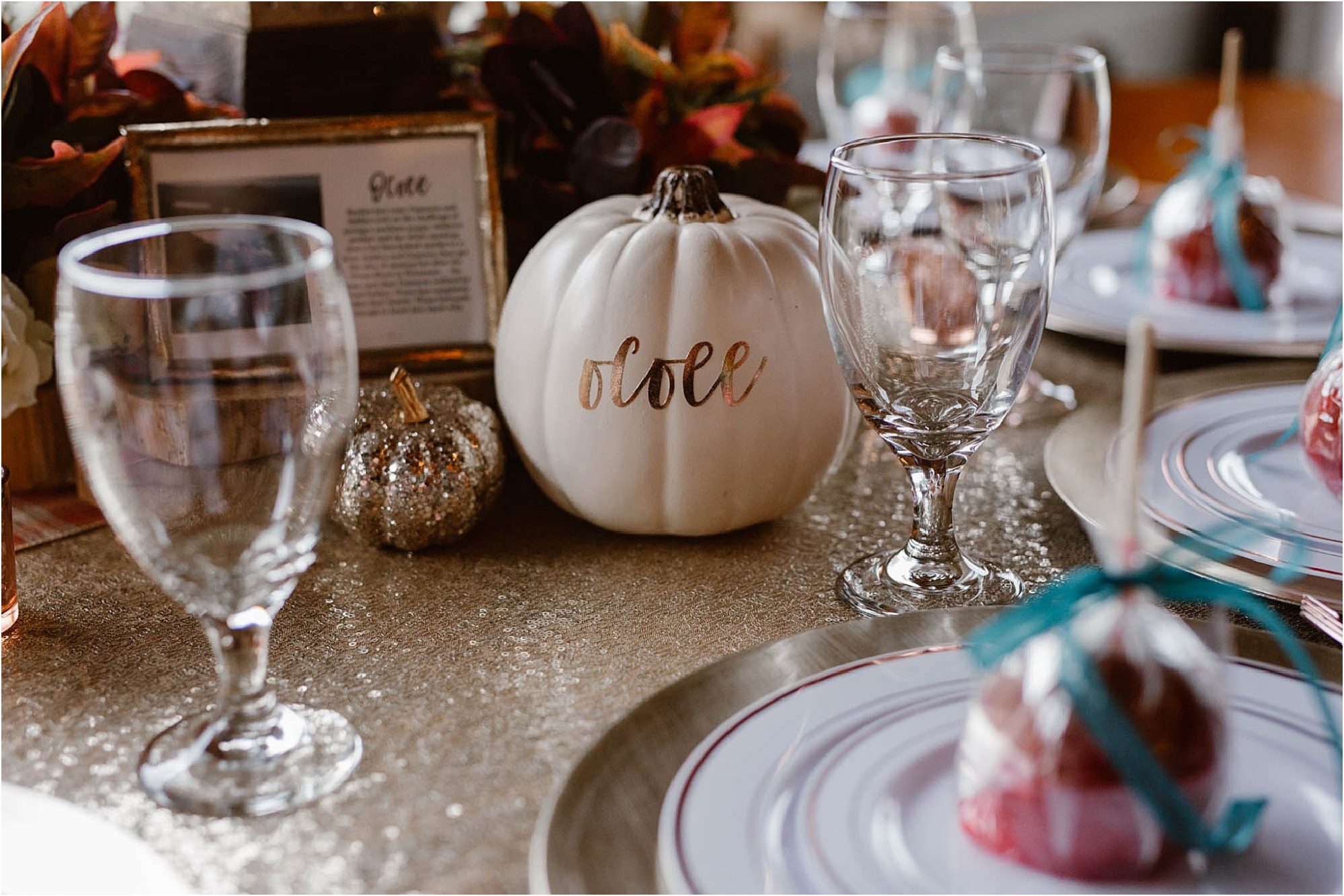 Fall Decor at Mountain Wedding in Tennessee
