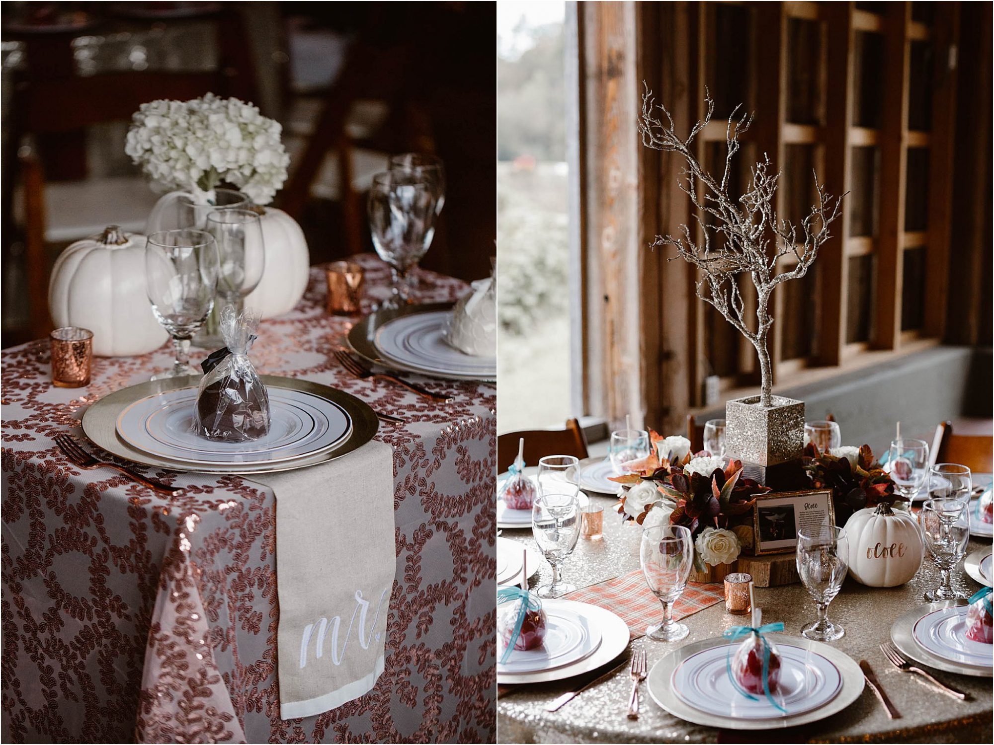 EYe-Catching Fall Wedding at Pure Water Farm in Walland, Tennessee