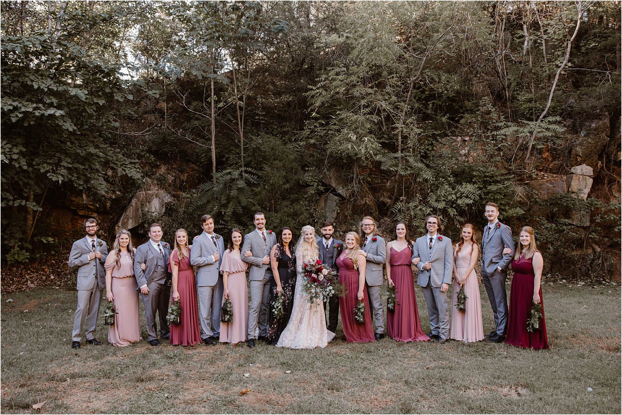 bridal party photos at The Quarry Venue Knoxville