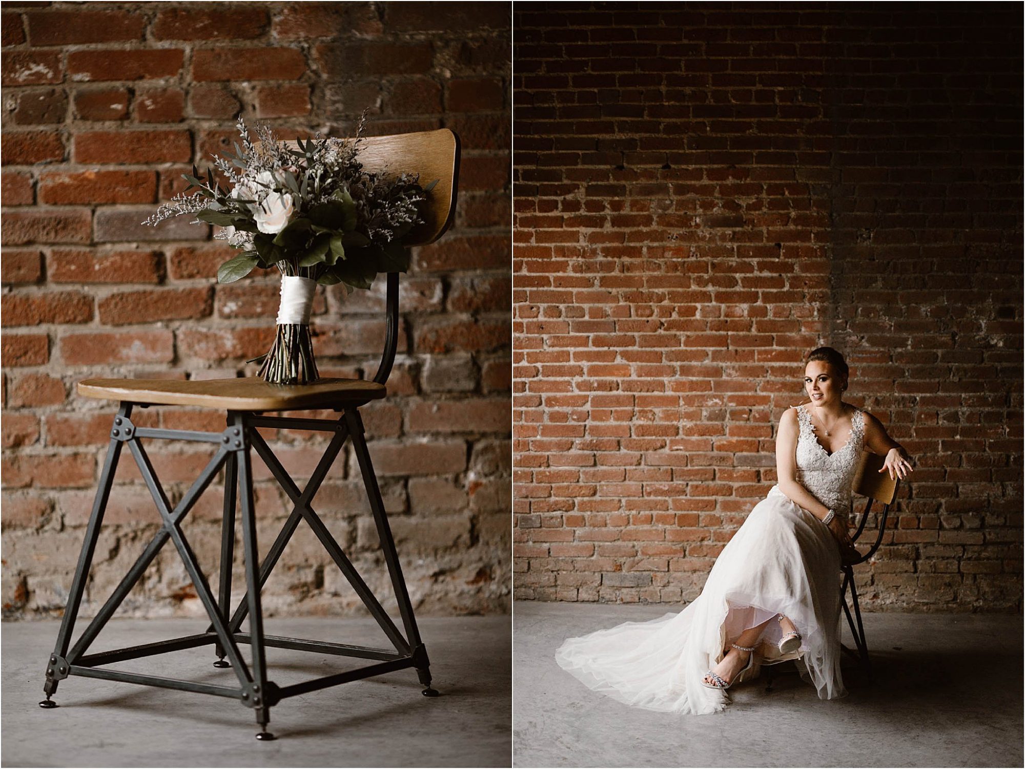 bridal portraits at Mill and Mine
