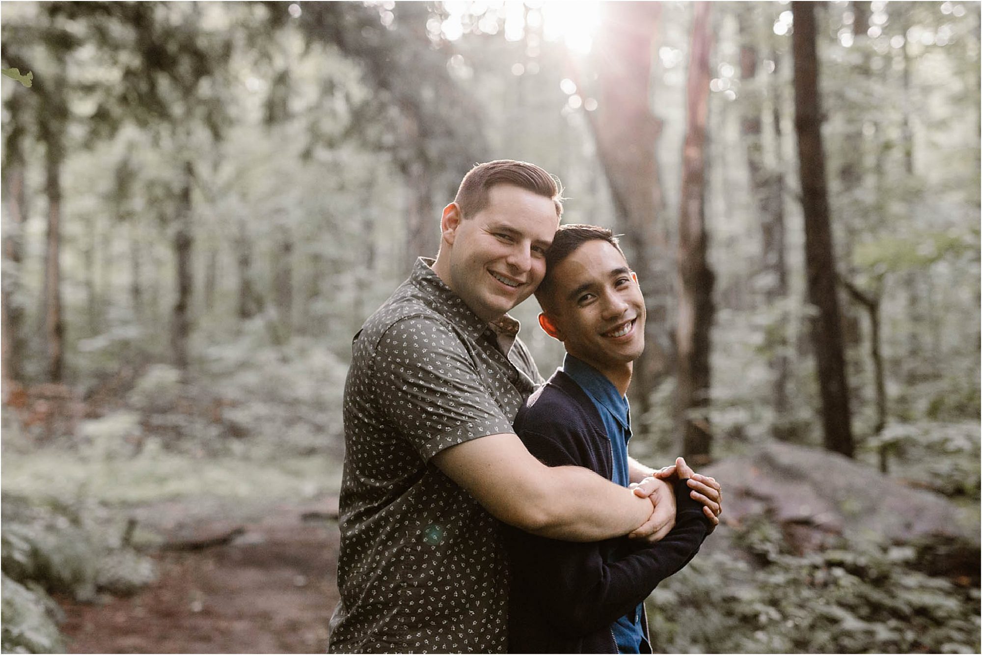 golden hour same-sex couples photos in Elkmont
