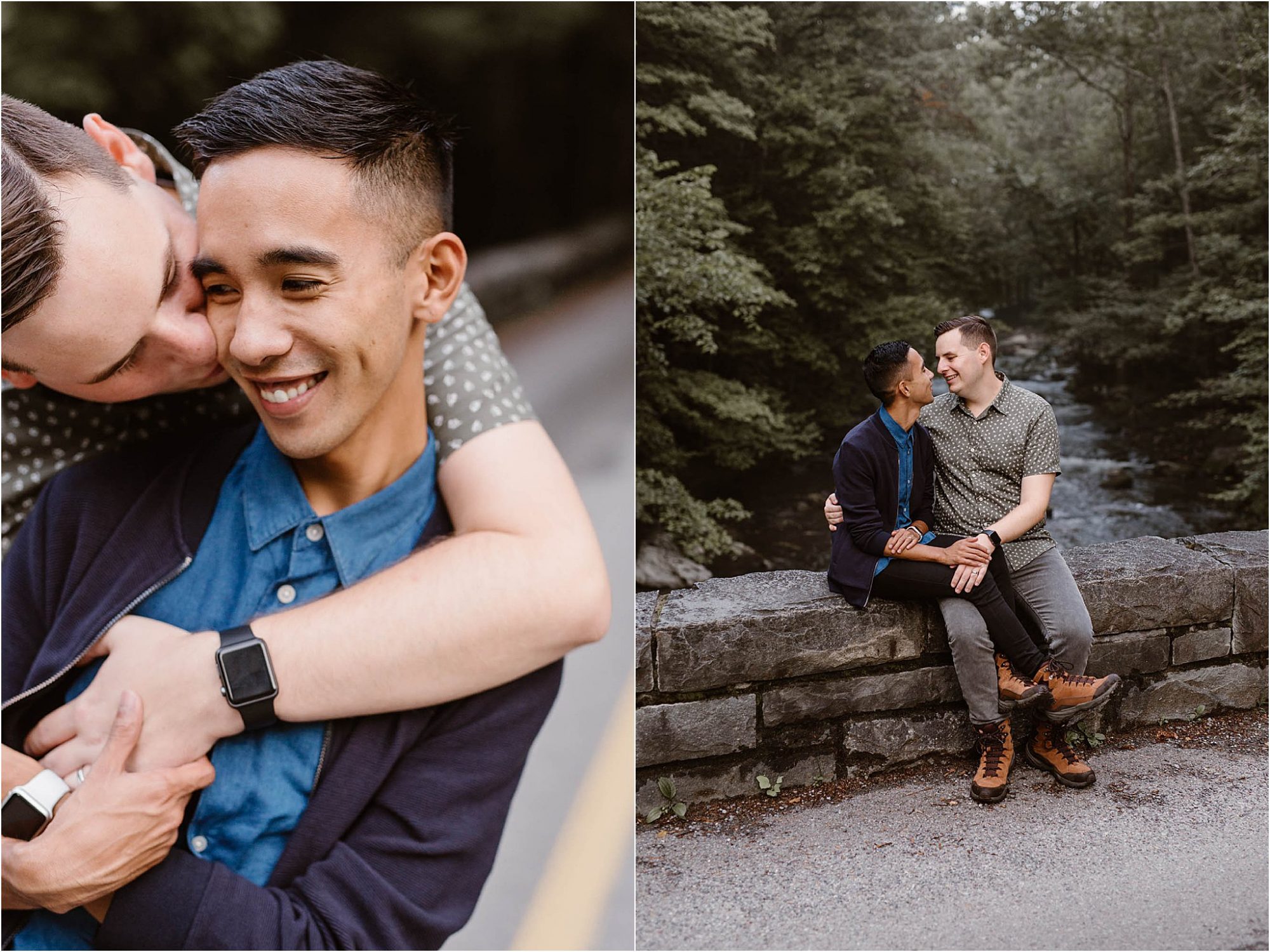 LGBT couples photos in Smokies