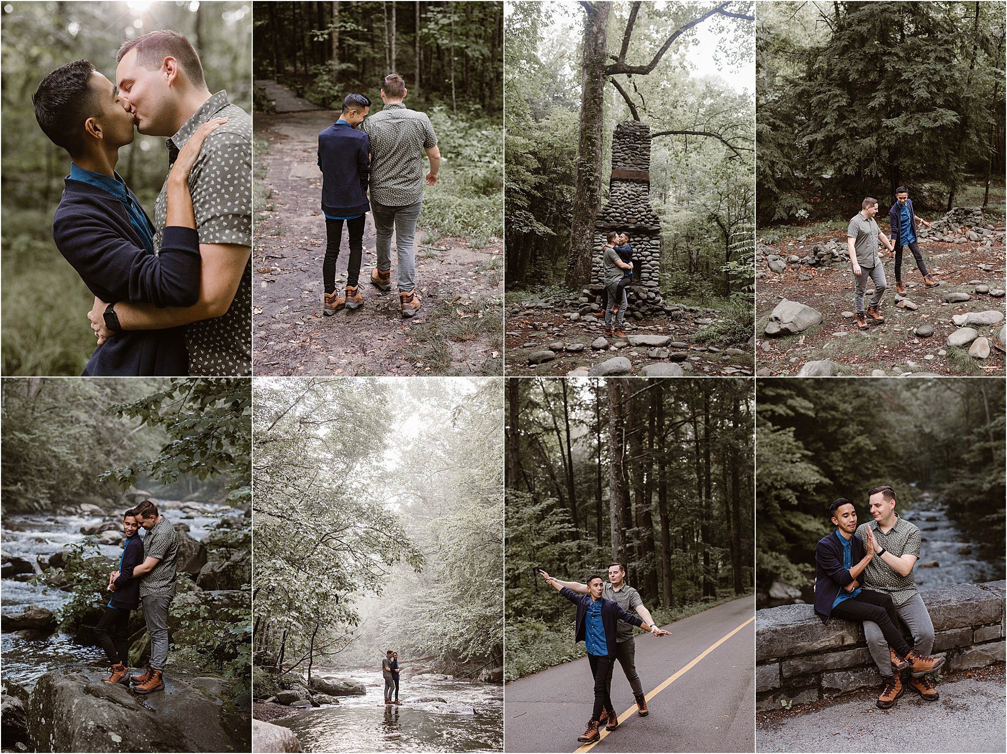 Elkmont Engagement Photos in the Smoky Mountains