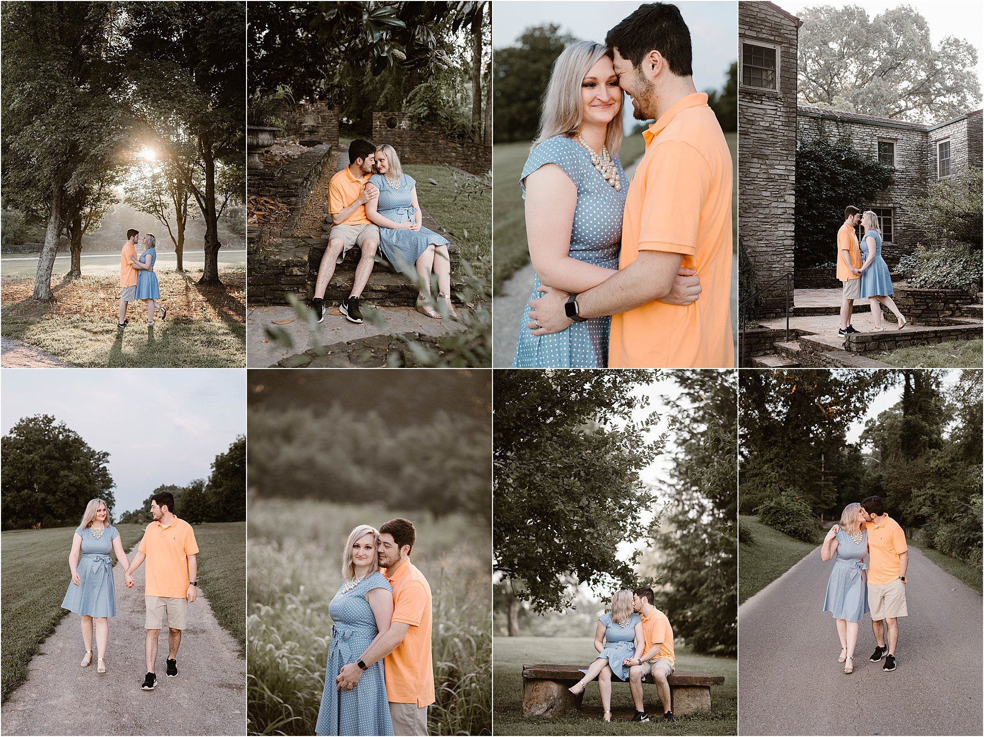 Sunrise Engagement Session at the Knoxville Botanical Gardens