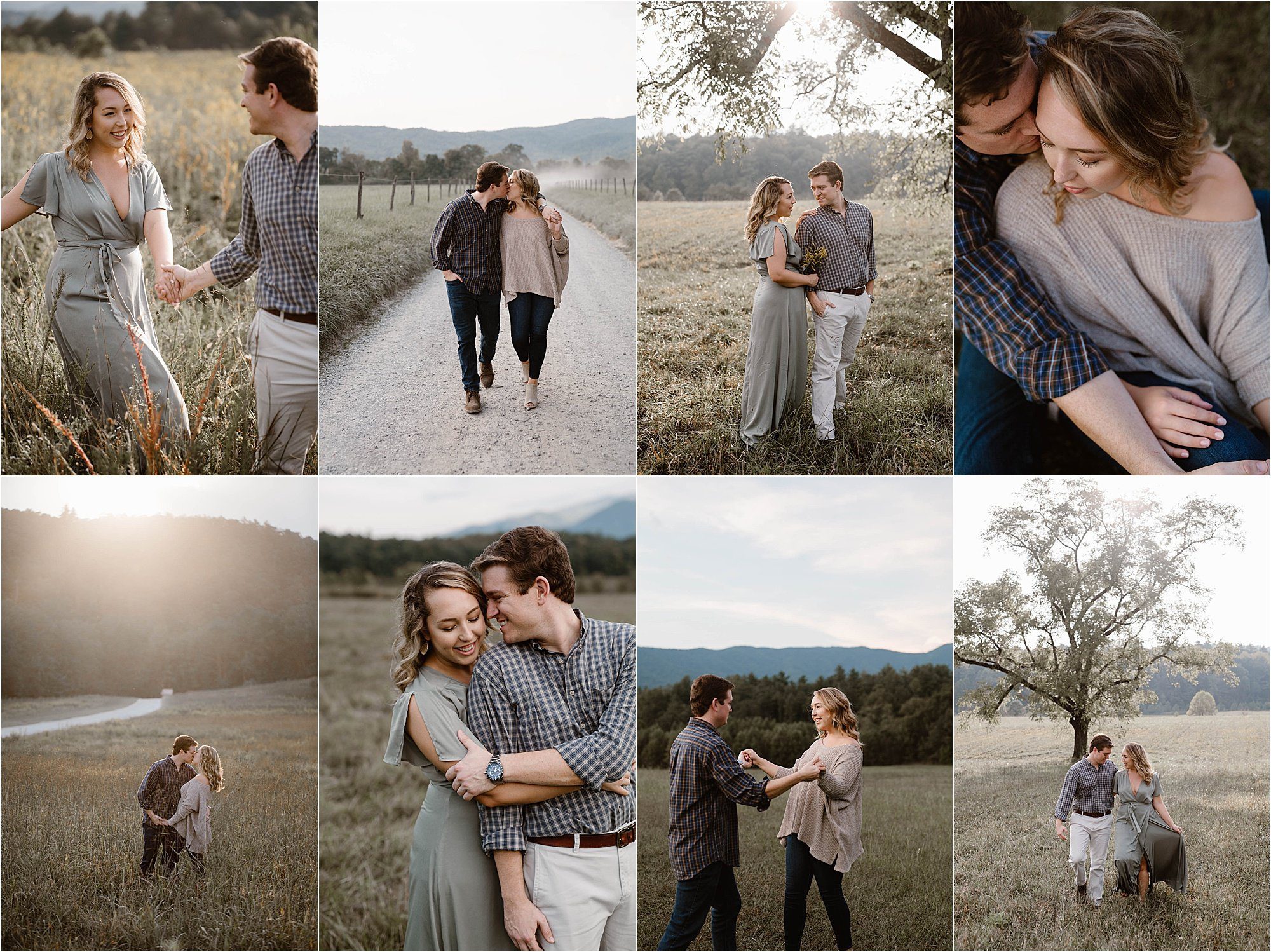 Cades Cove Engagement Photos in The Great Smoky Mountain National Park