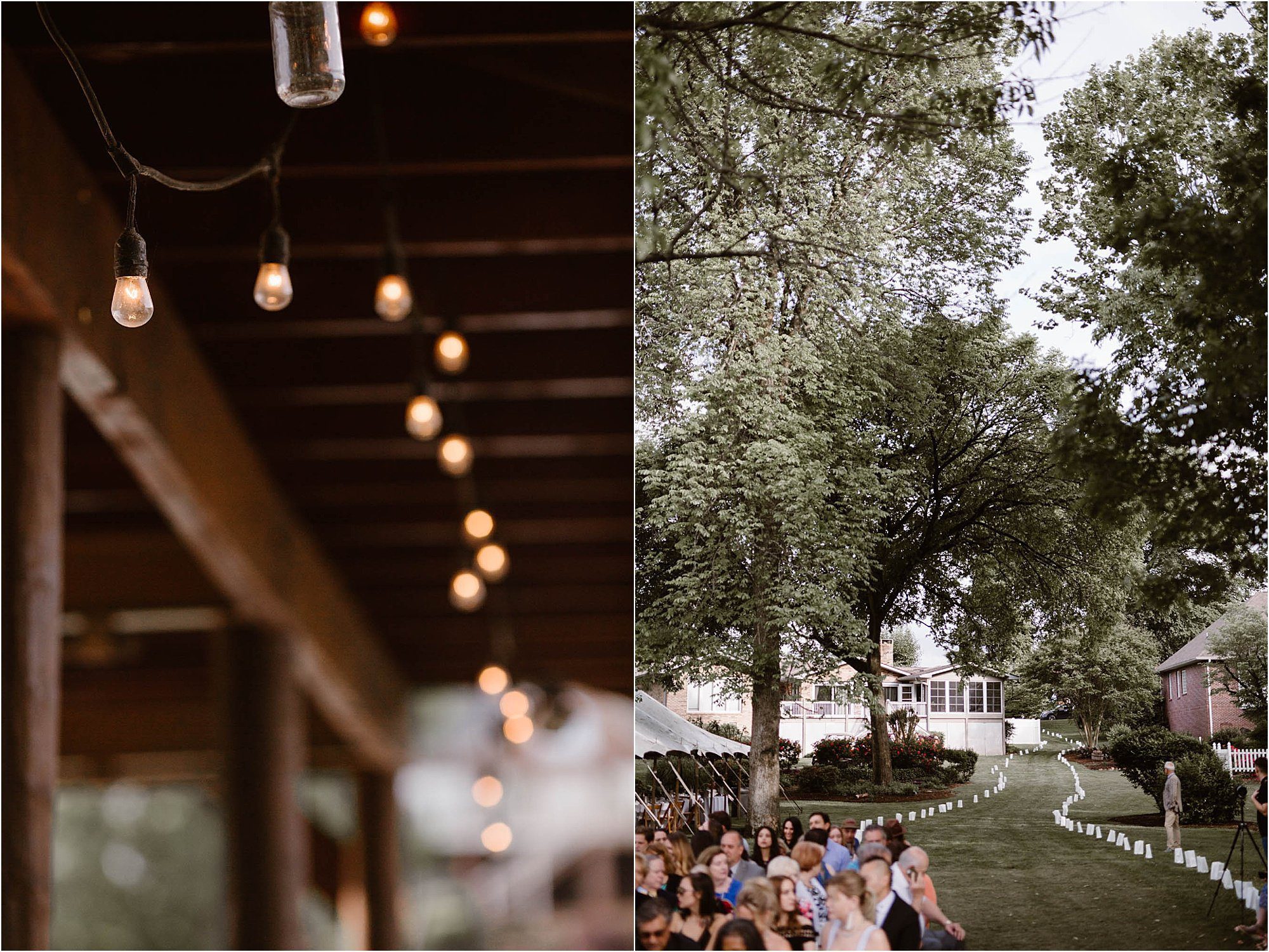 backyard wedding ceremony on the Tennessee River