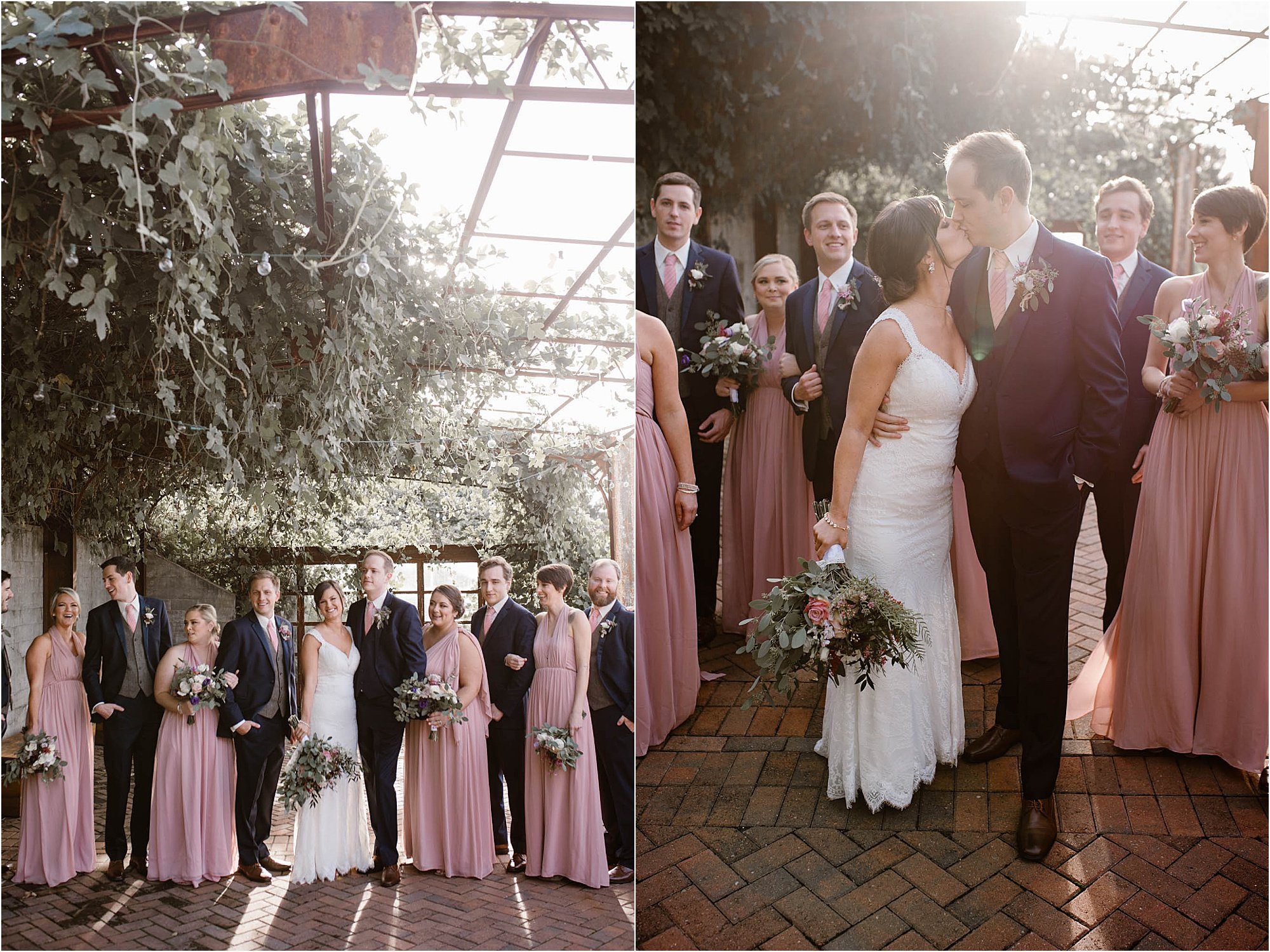 bridal party photos at The Standard Knoxville
