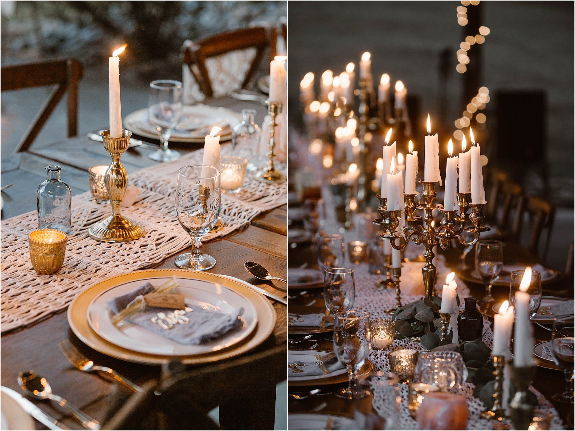 boho wedding decorations with candles