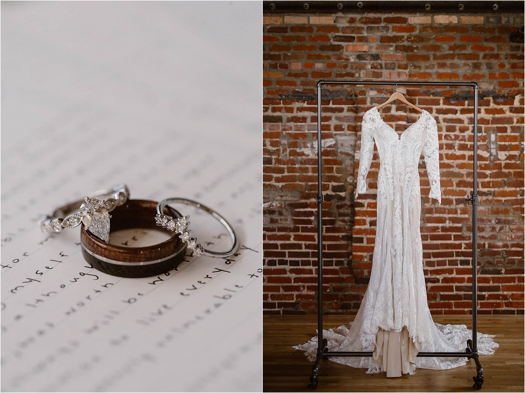wedding details at Mill & Mine Knoxville