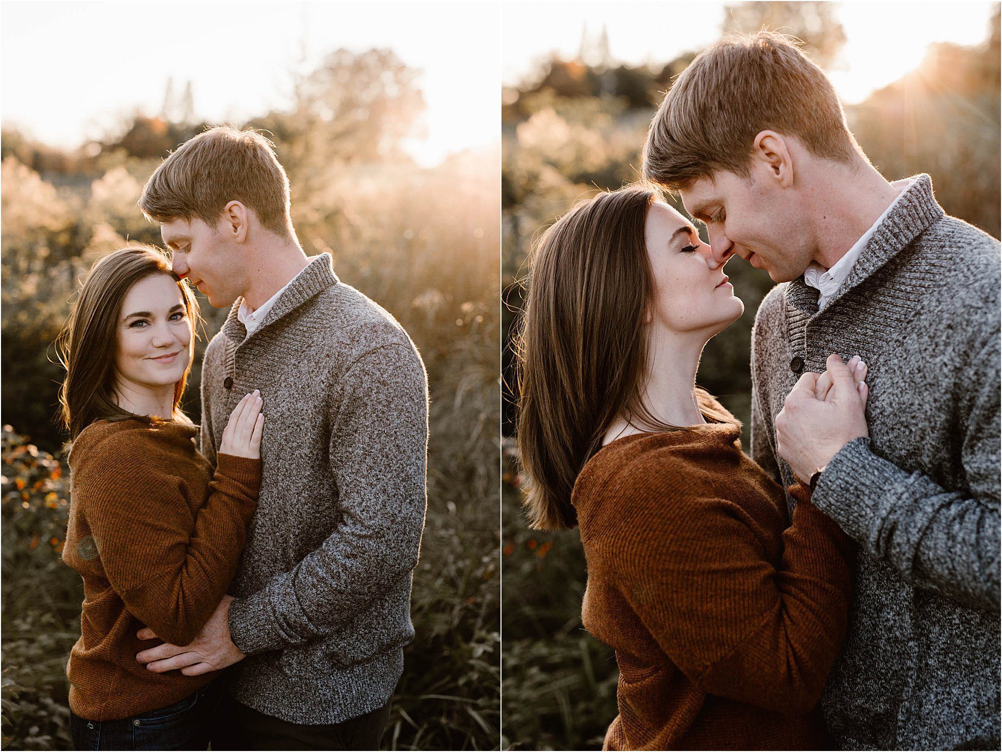 fall engagement photos in Tennessee
