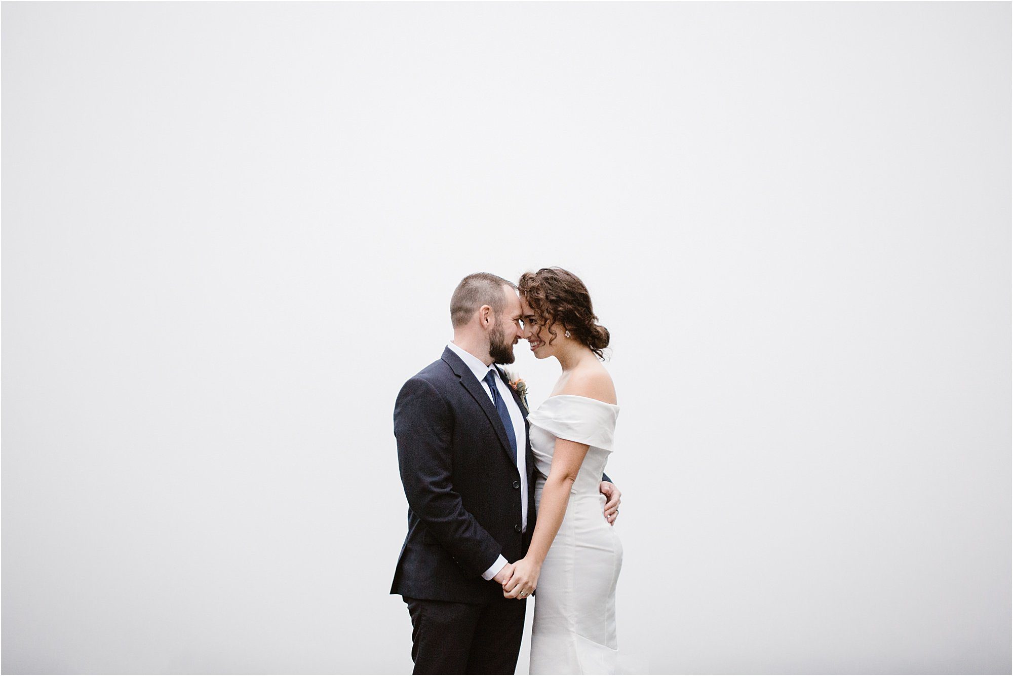 bride and groom elopement in the Smokies at Foothills Parkway