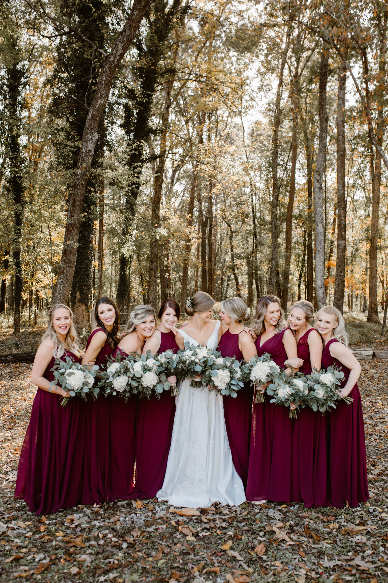 Bridesmaids at Riverview Family Farm