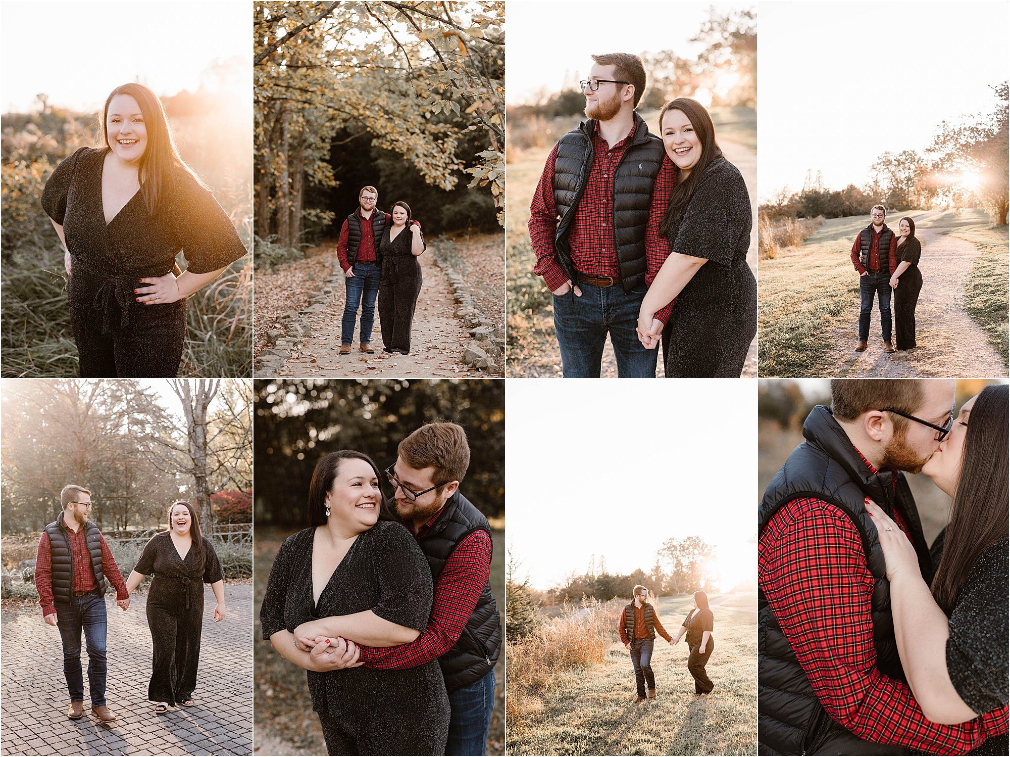 Golden Hour Engagement Photos in the Fall