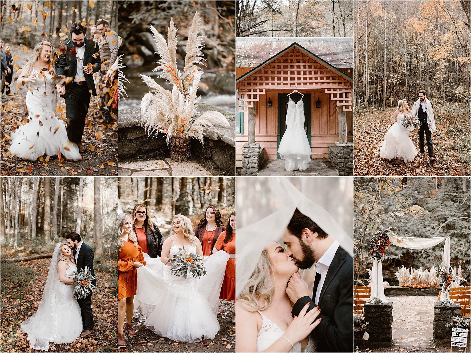 Fall Elopement at Elkmont in the Smokies
