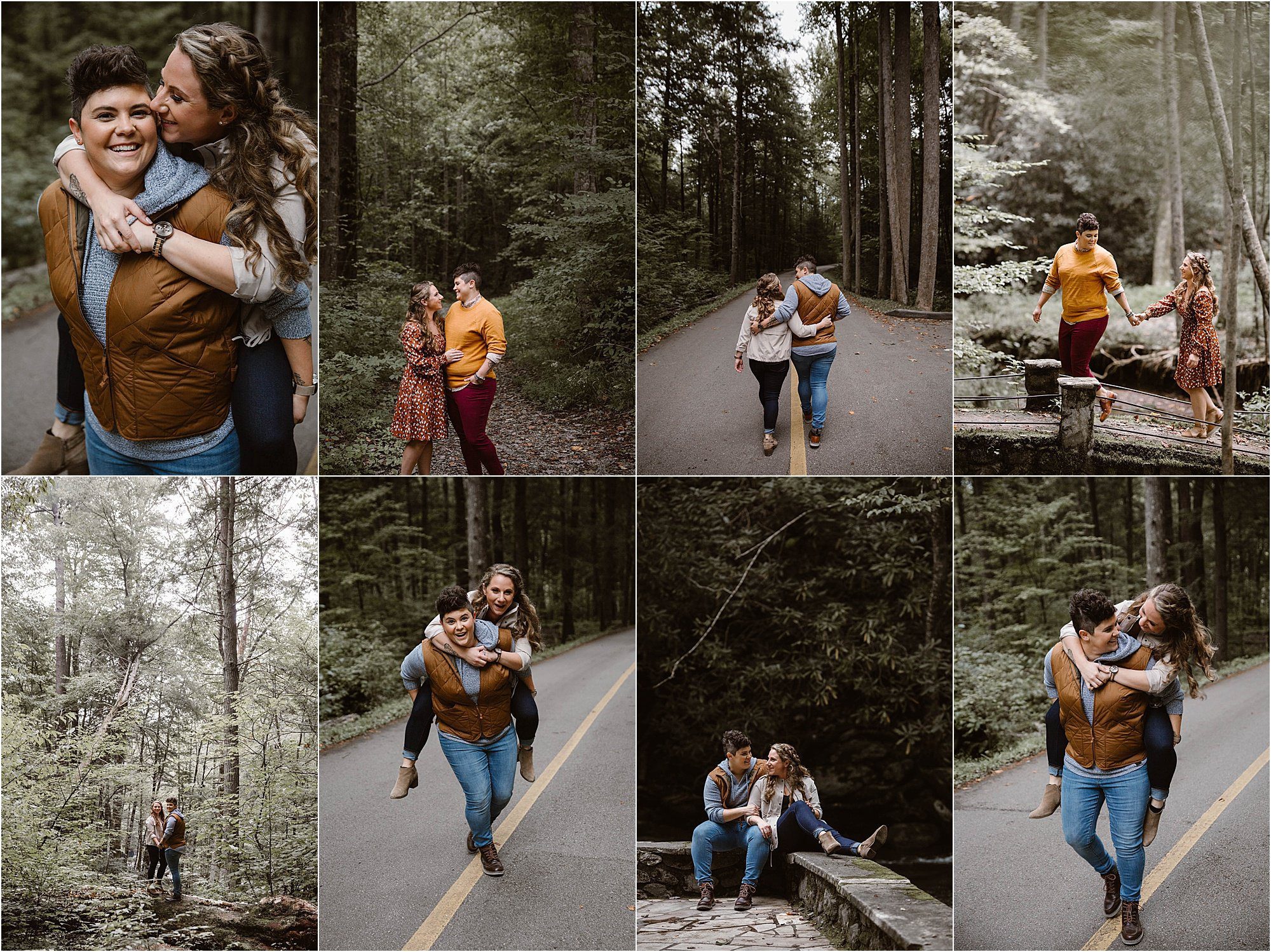 Elkmont Engagement Photos in the Summer