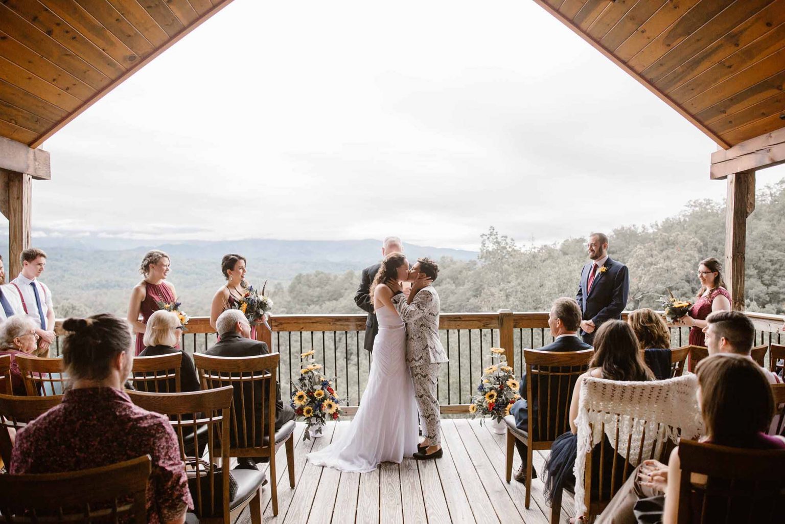 Gatlinburg Mansion Wedding Cabin Overlooking the Smoky Mountains