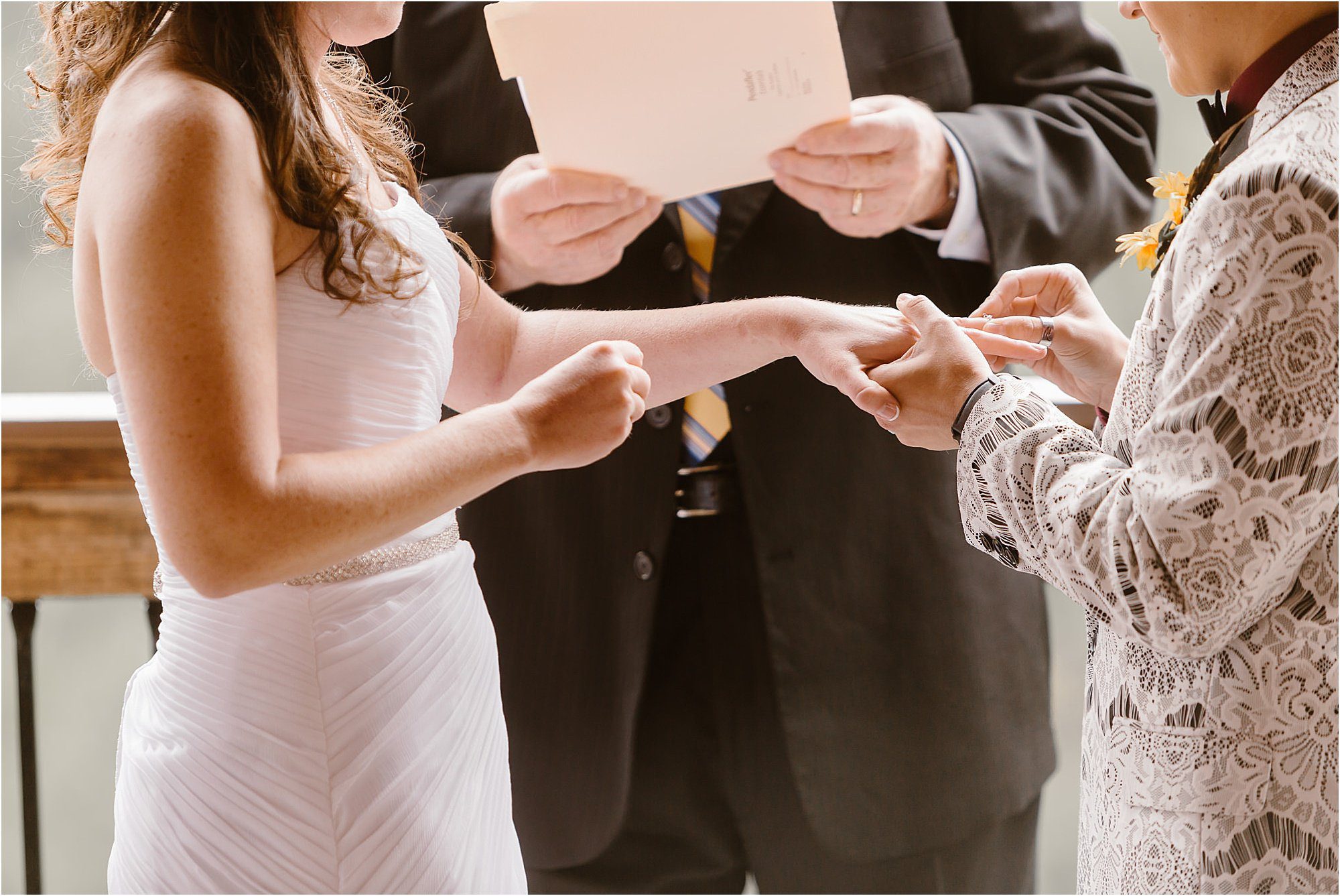 wedding ring exchanged at wedding ceremony