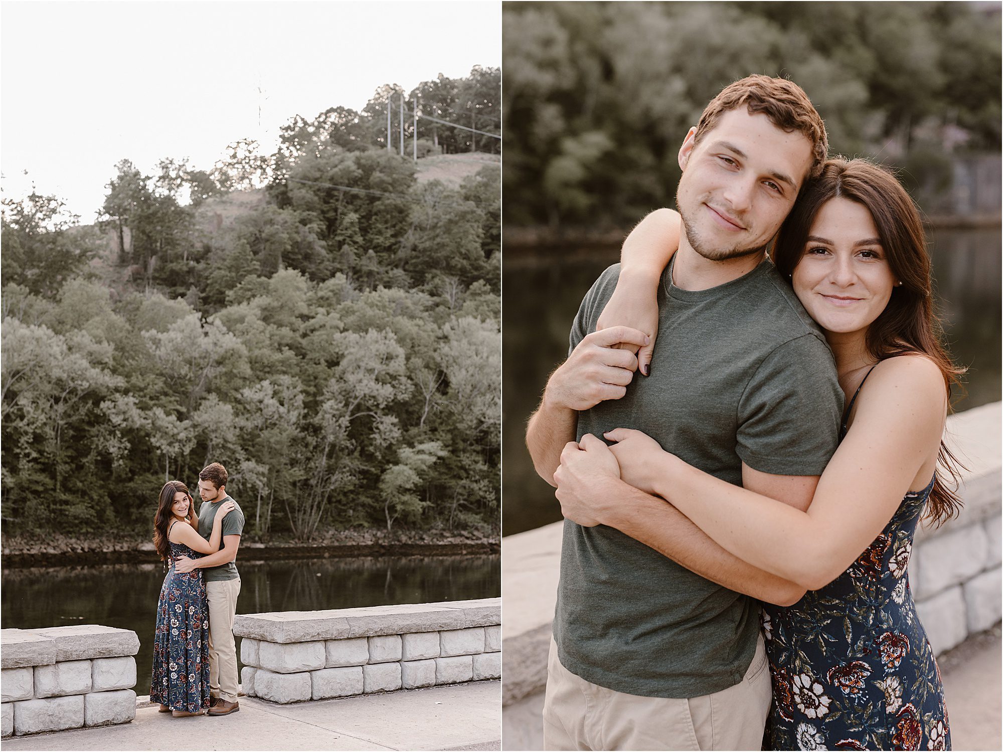 engagement session at Norris Dam Engagement Session